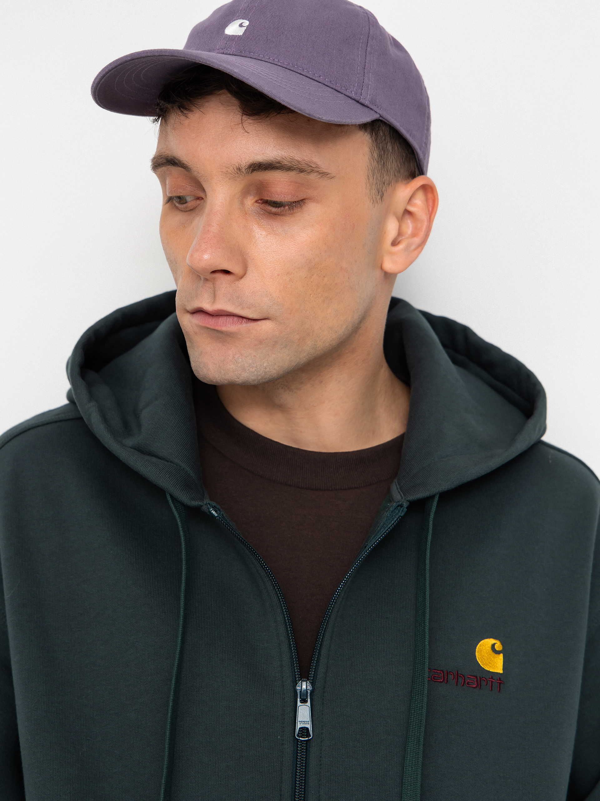 Худі Carhartt WIP American Script ZHD (kale green)