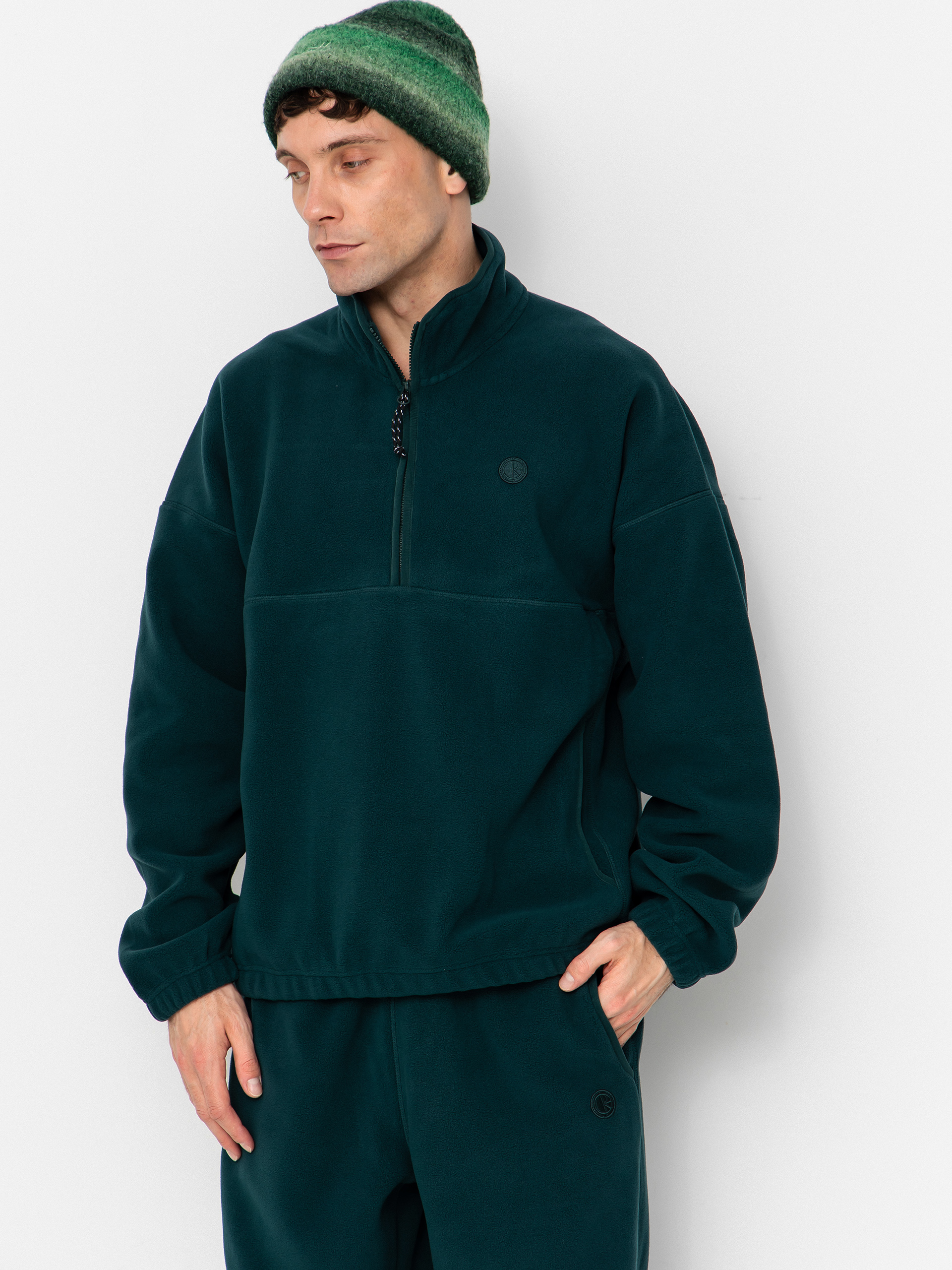 Кардиган Polar Skate Ivan Half Zip (dark emerald)