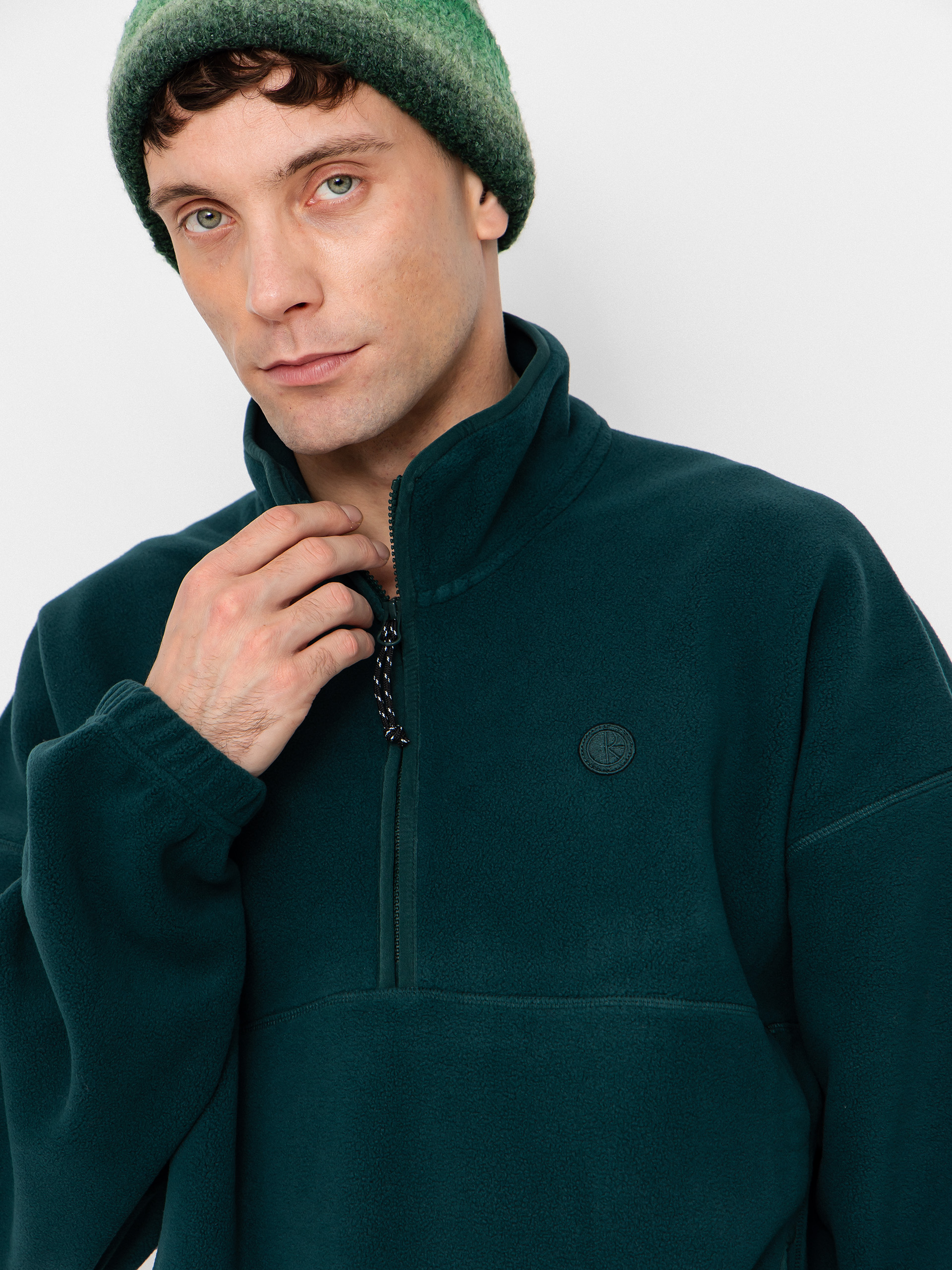 Кардиган Polar Skate Ivan Half Zip (dark emerald)