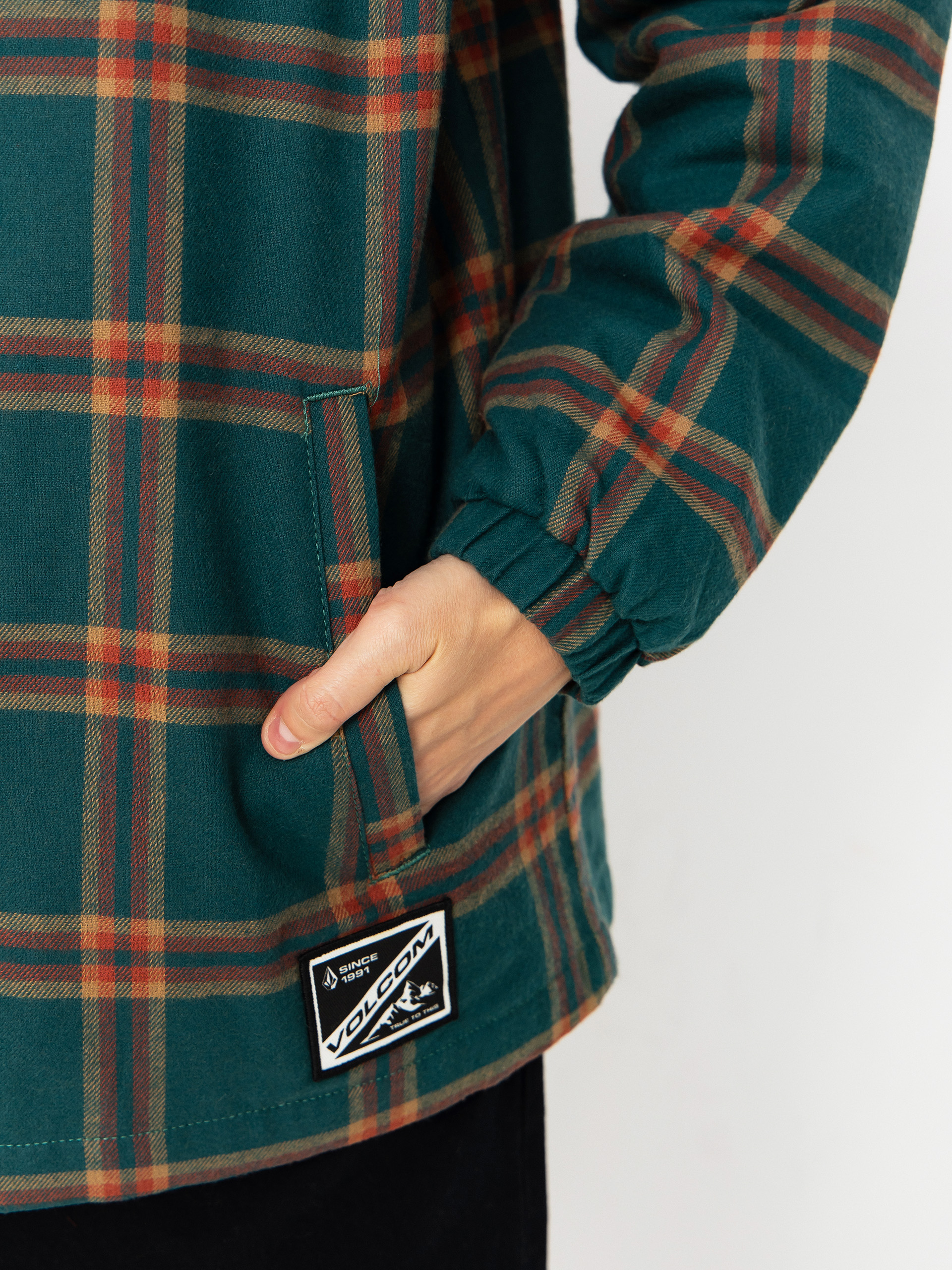 Жіноча Сноубордична куртка Volcom Ins Riding Flannel (atlantic deep)
