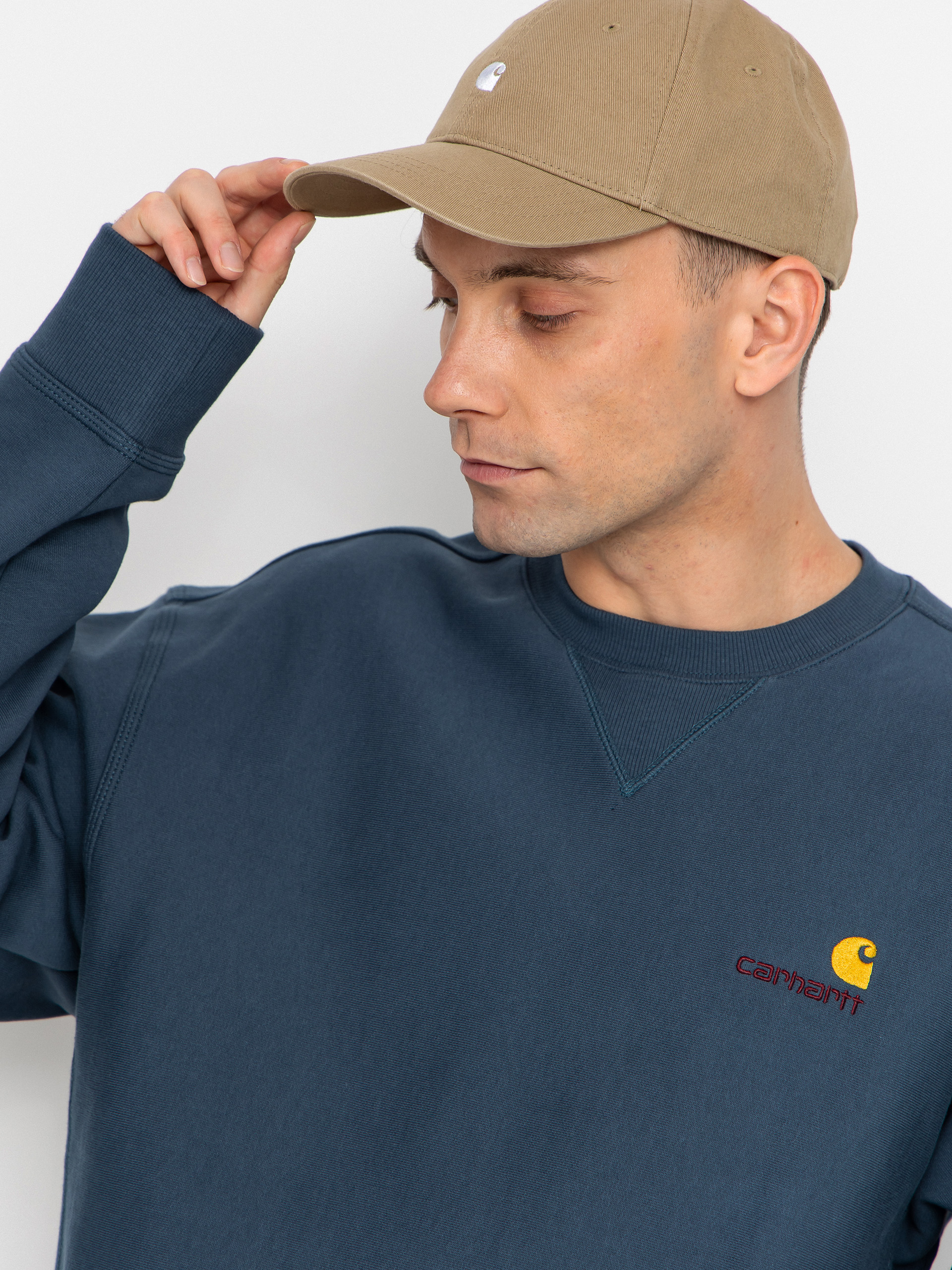 Світшот Carhartt WIP American Script (office blue)