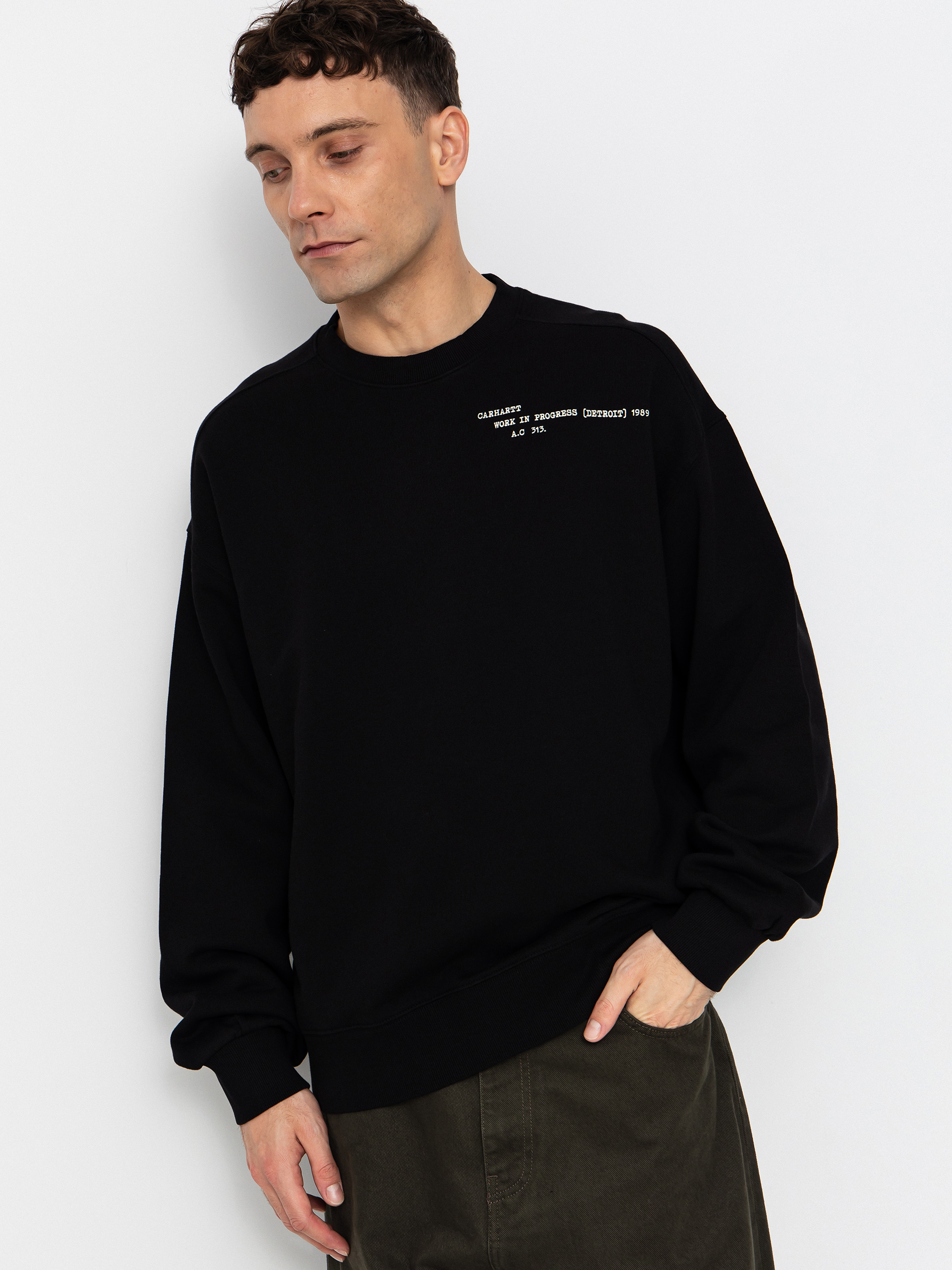 Світшот Carhartt WIP Punched (black)