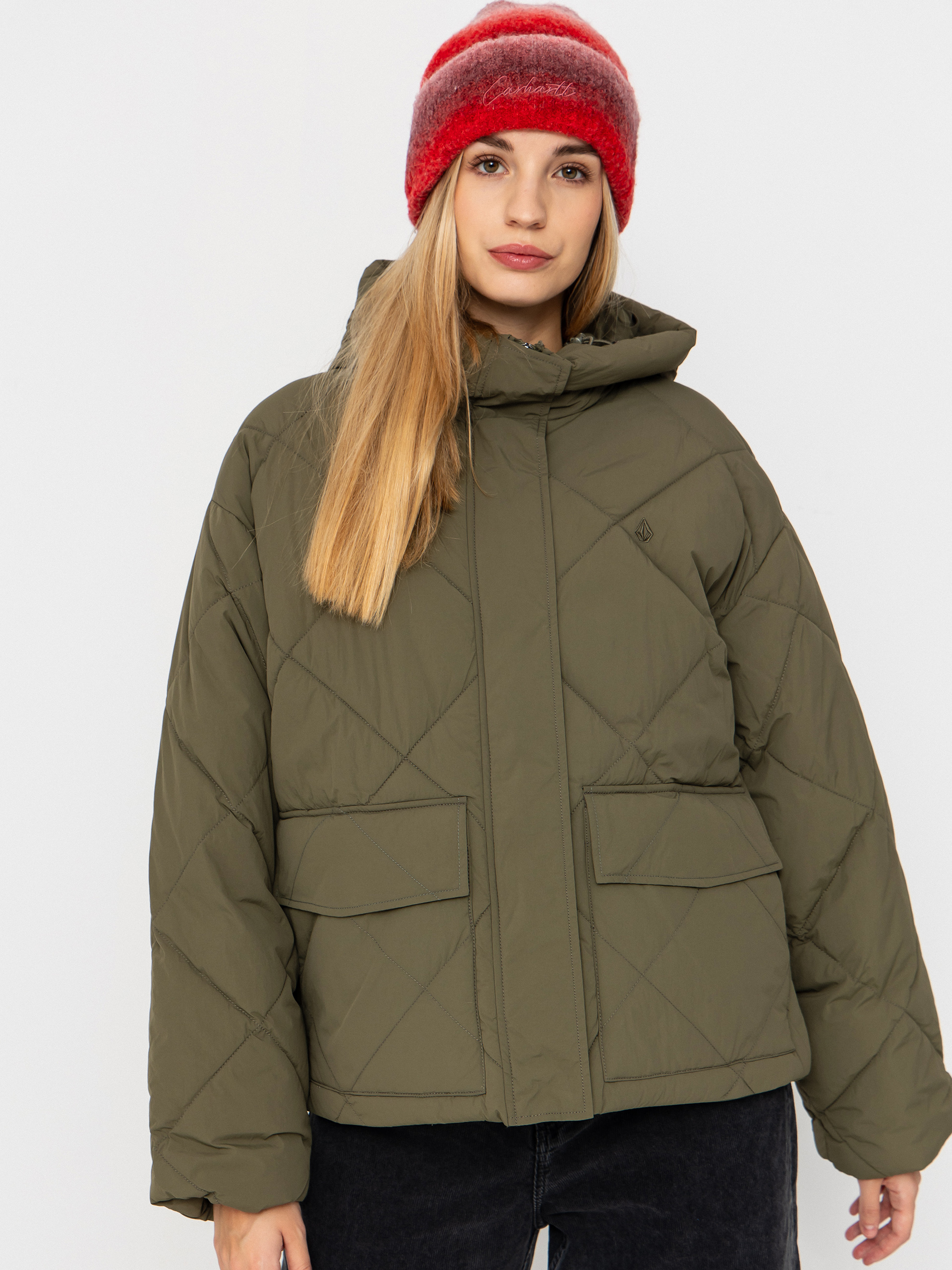 u041au0443u0440u0442u043au0430 Volcom Out Of Boxy Puff Wmn (wintermoss)