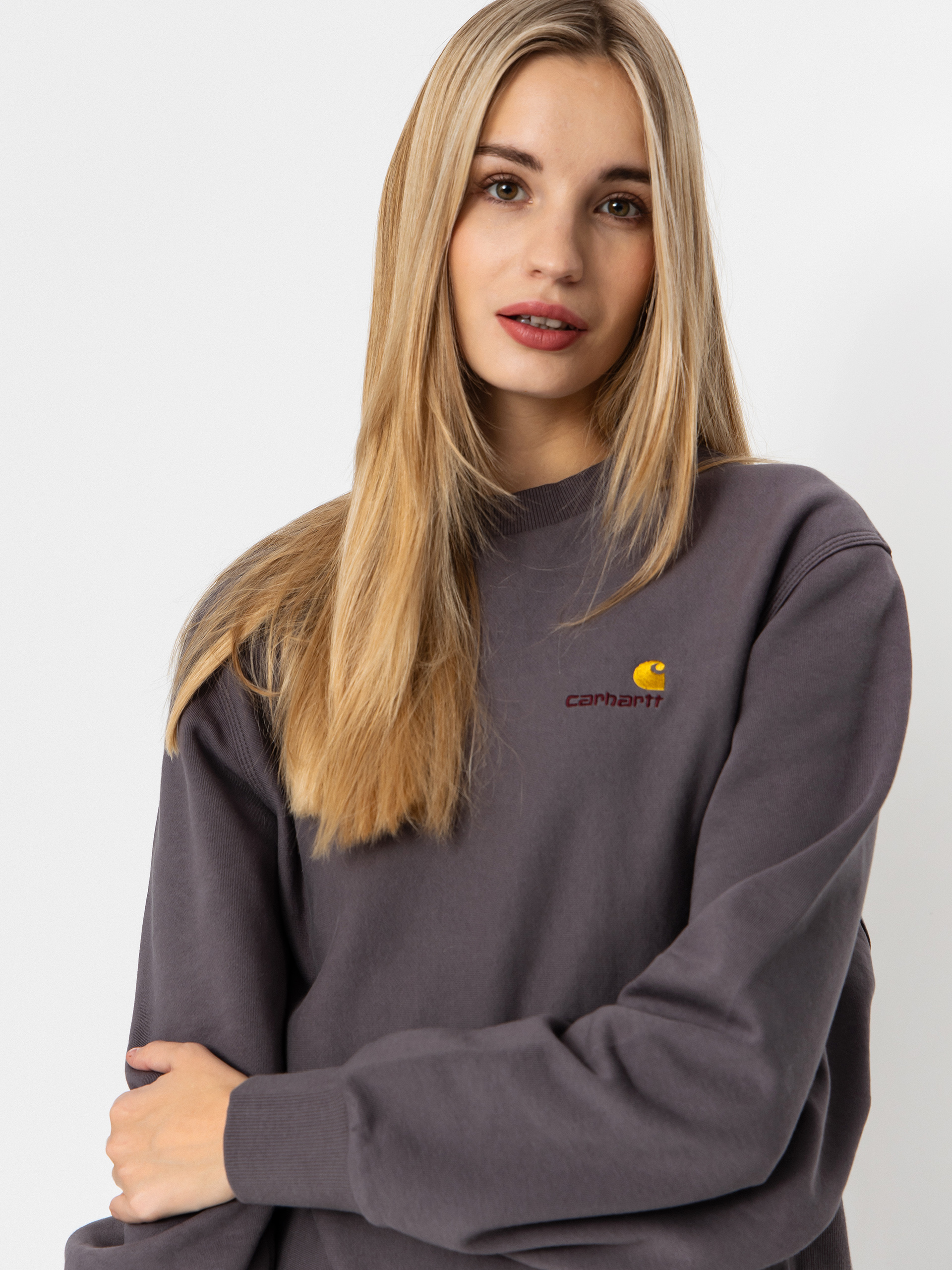 Світшот Carhartt WIP American Script Wmn (porphyry)