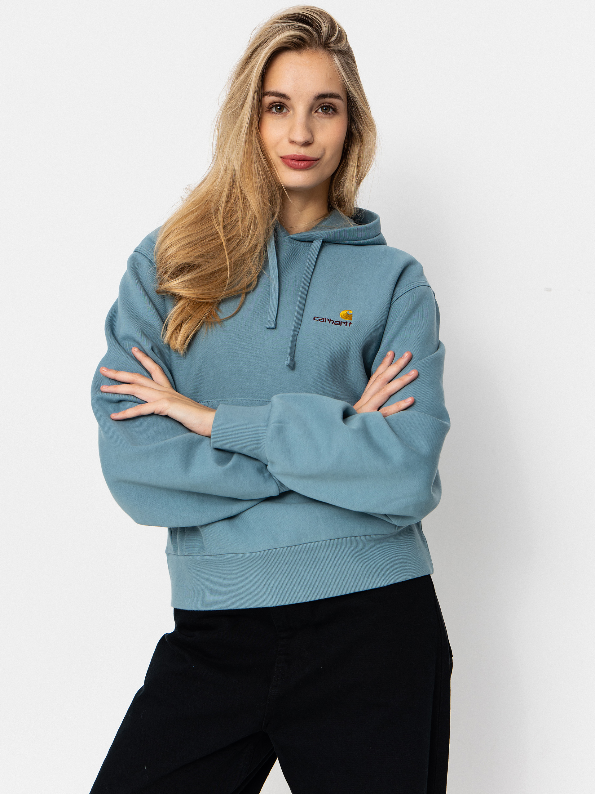 Худі Carhartt WIP American Script HD Wmn (citadel)