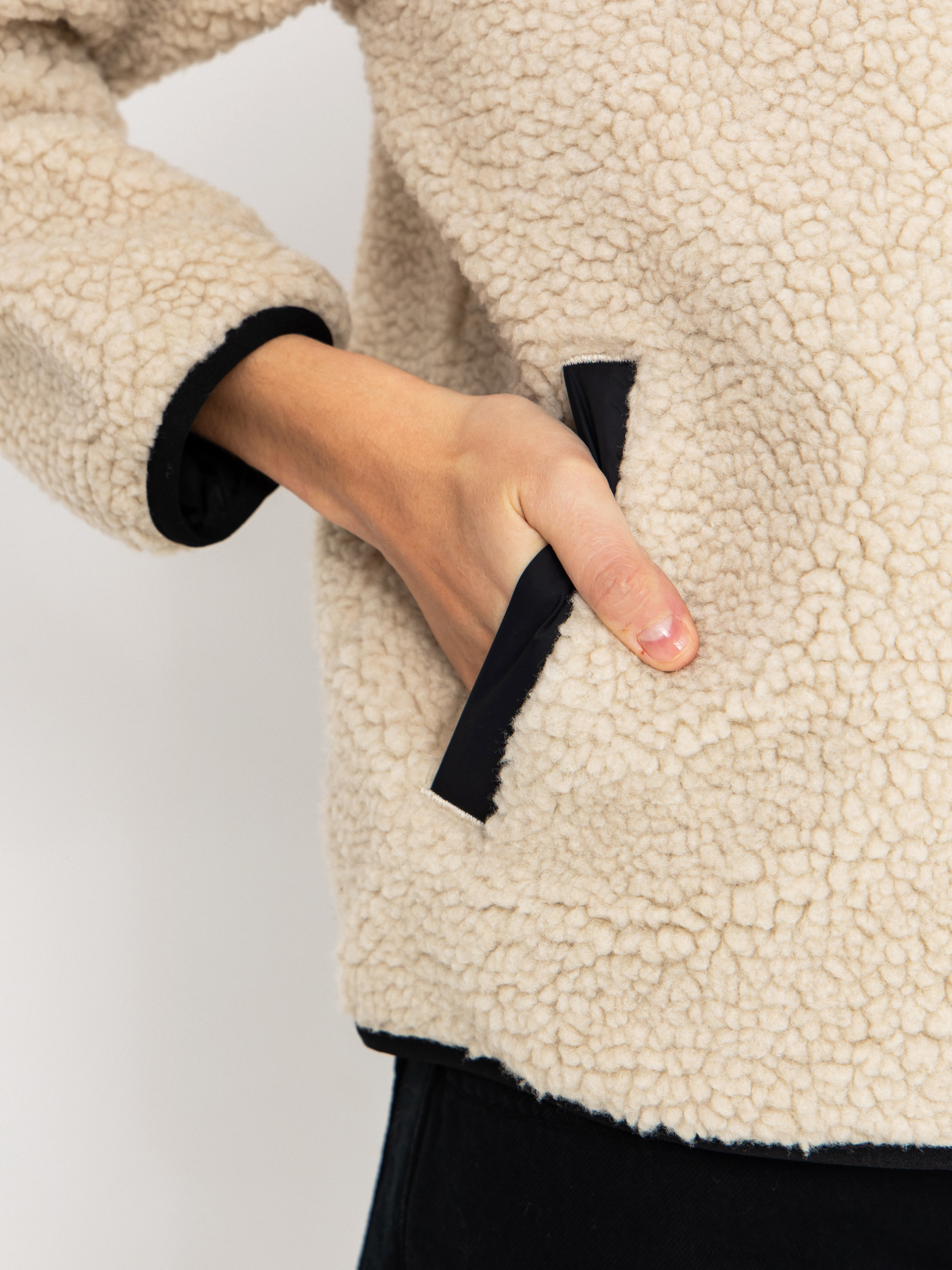 Куртка Carhartt WIP Janet Wmn (fleur de sel/black)