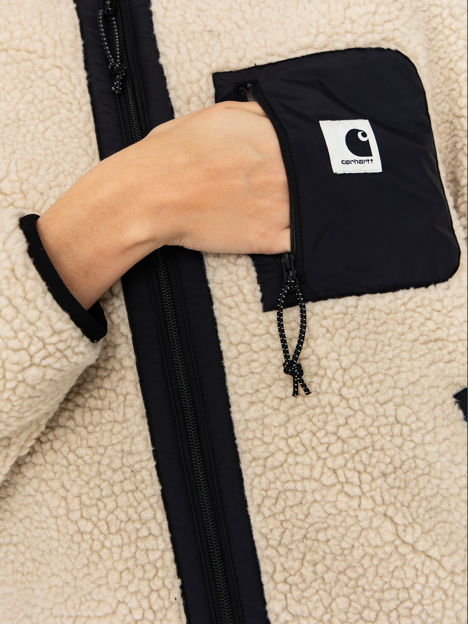 Куртка Carhartt WIP Janet Wmn (fleur de sel/black)