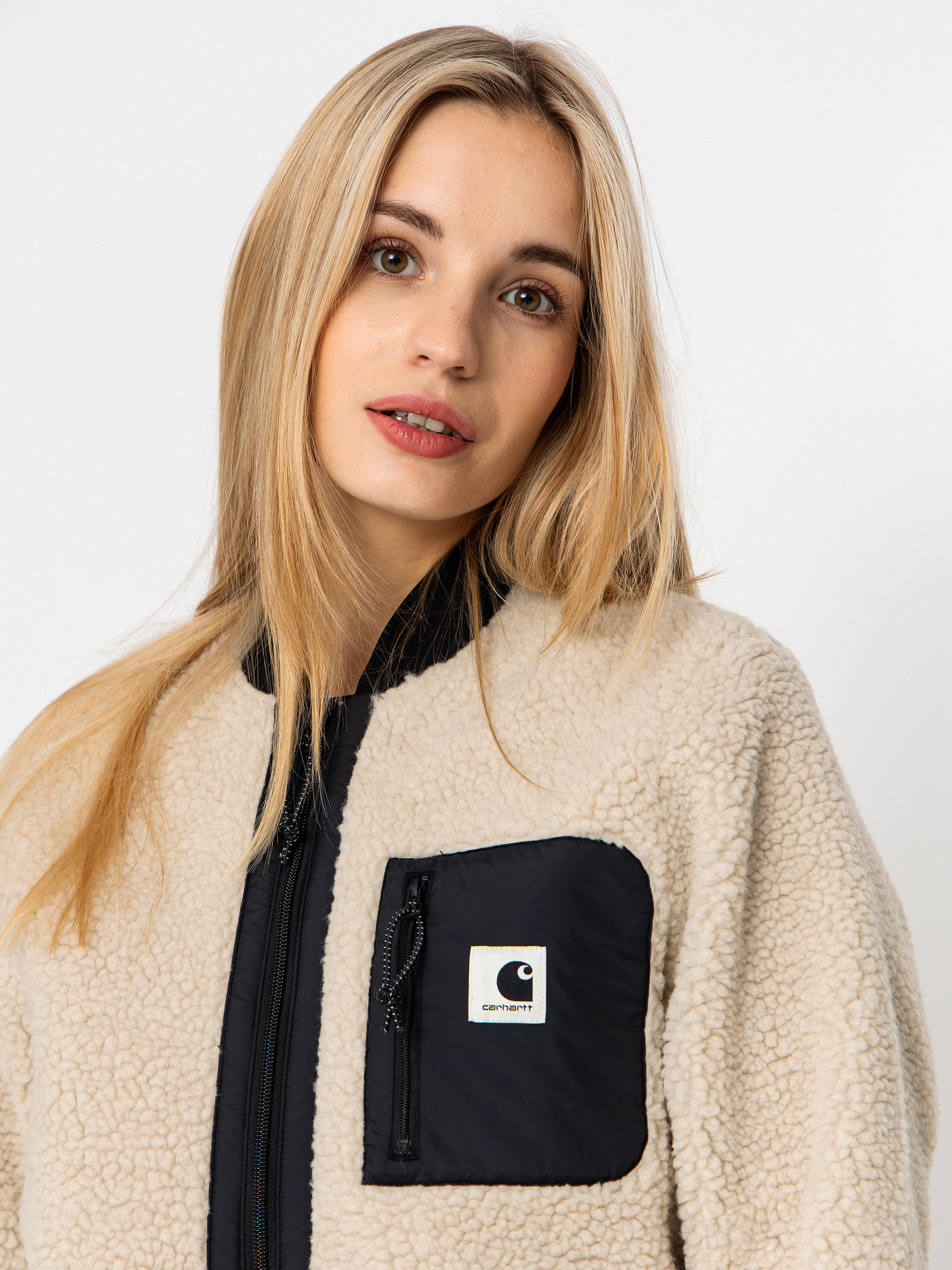 Куртка Carhartt WIP Janet Wmn (fleur de sel/black)