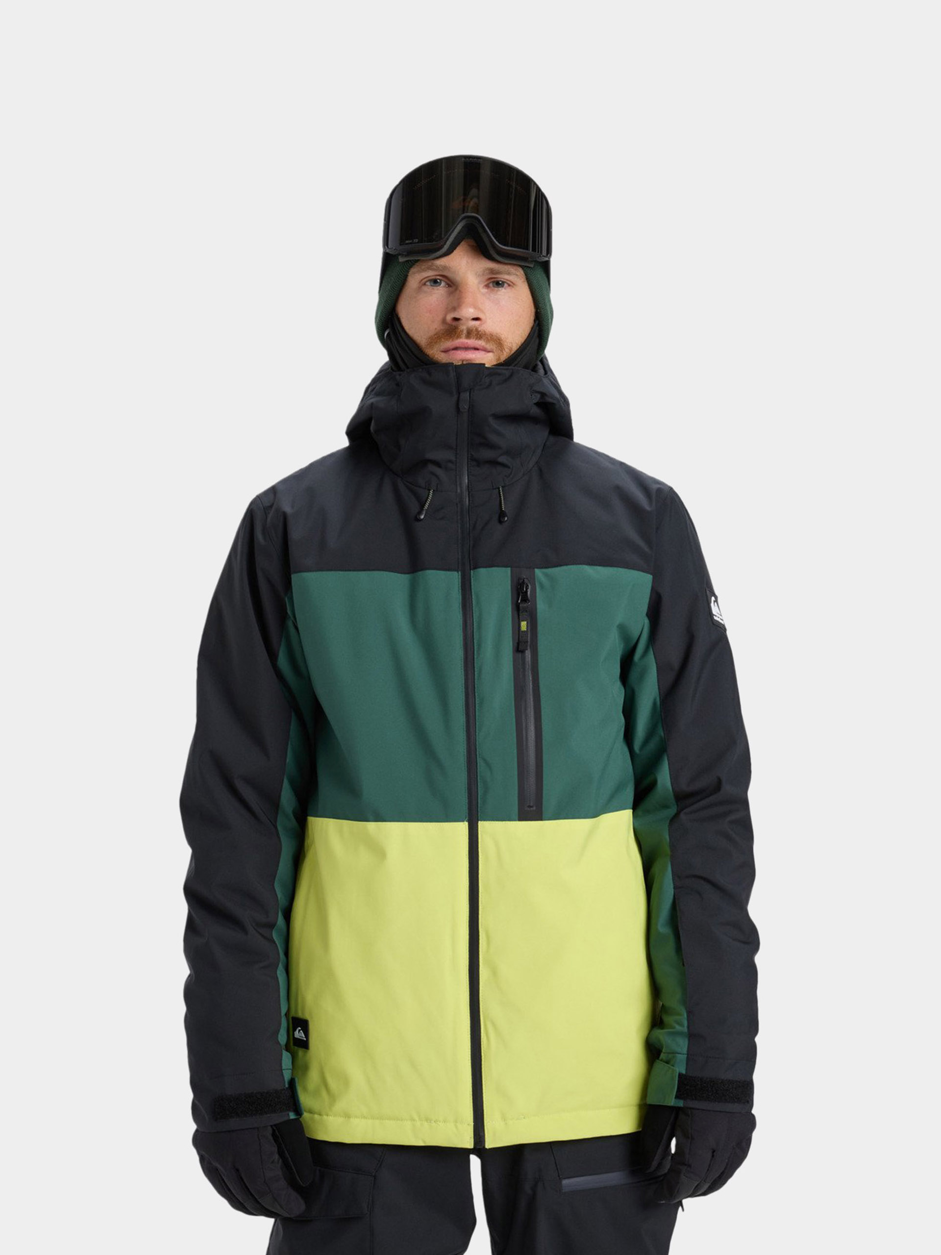 Qoo　1225 Сноубордична куртка Quiksilver Forever Stretch Gore Tex - зелений