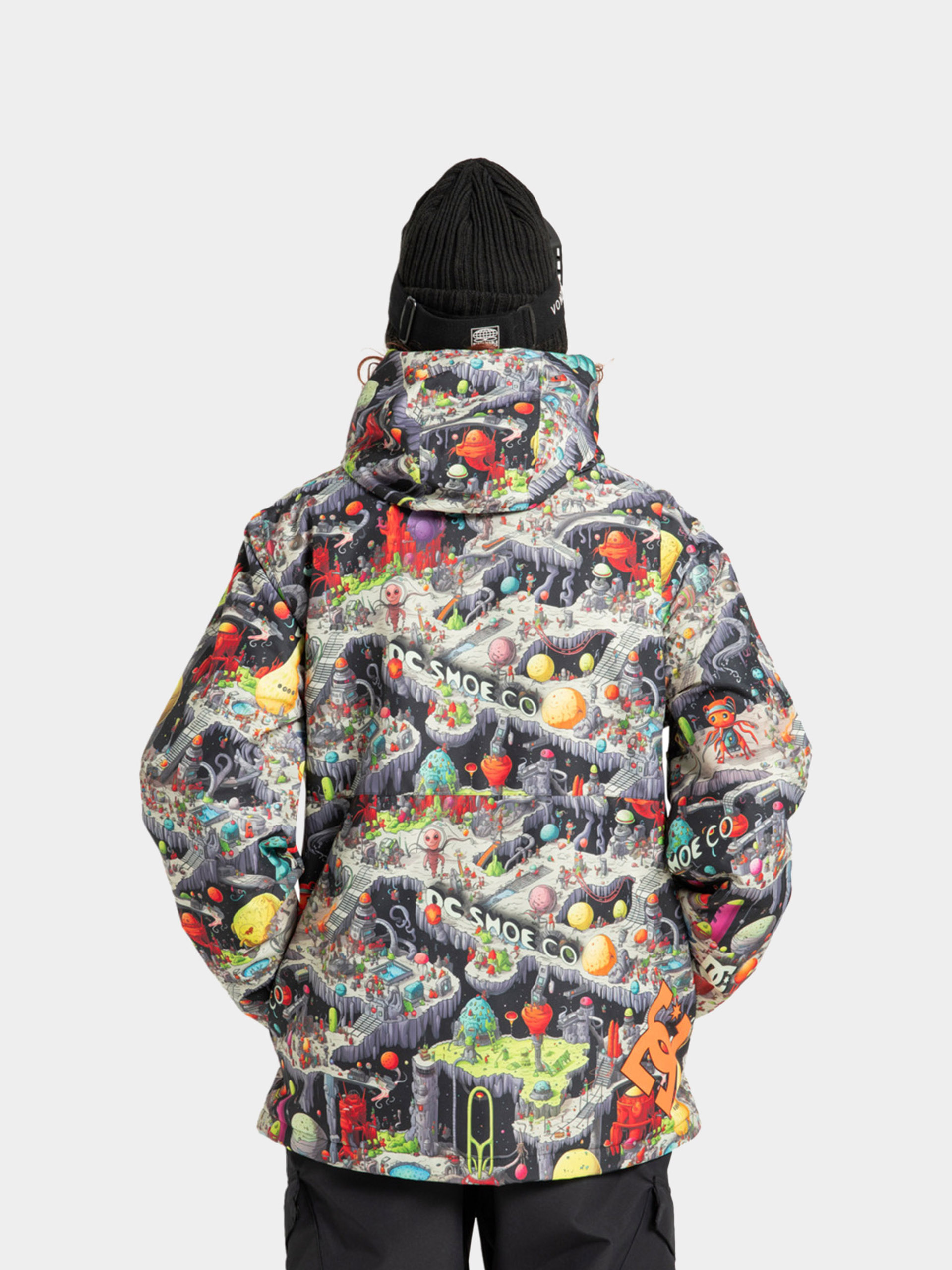 Сноубордична куртка DC Basis Print (outer world black)