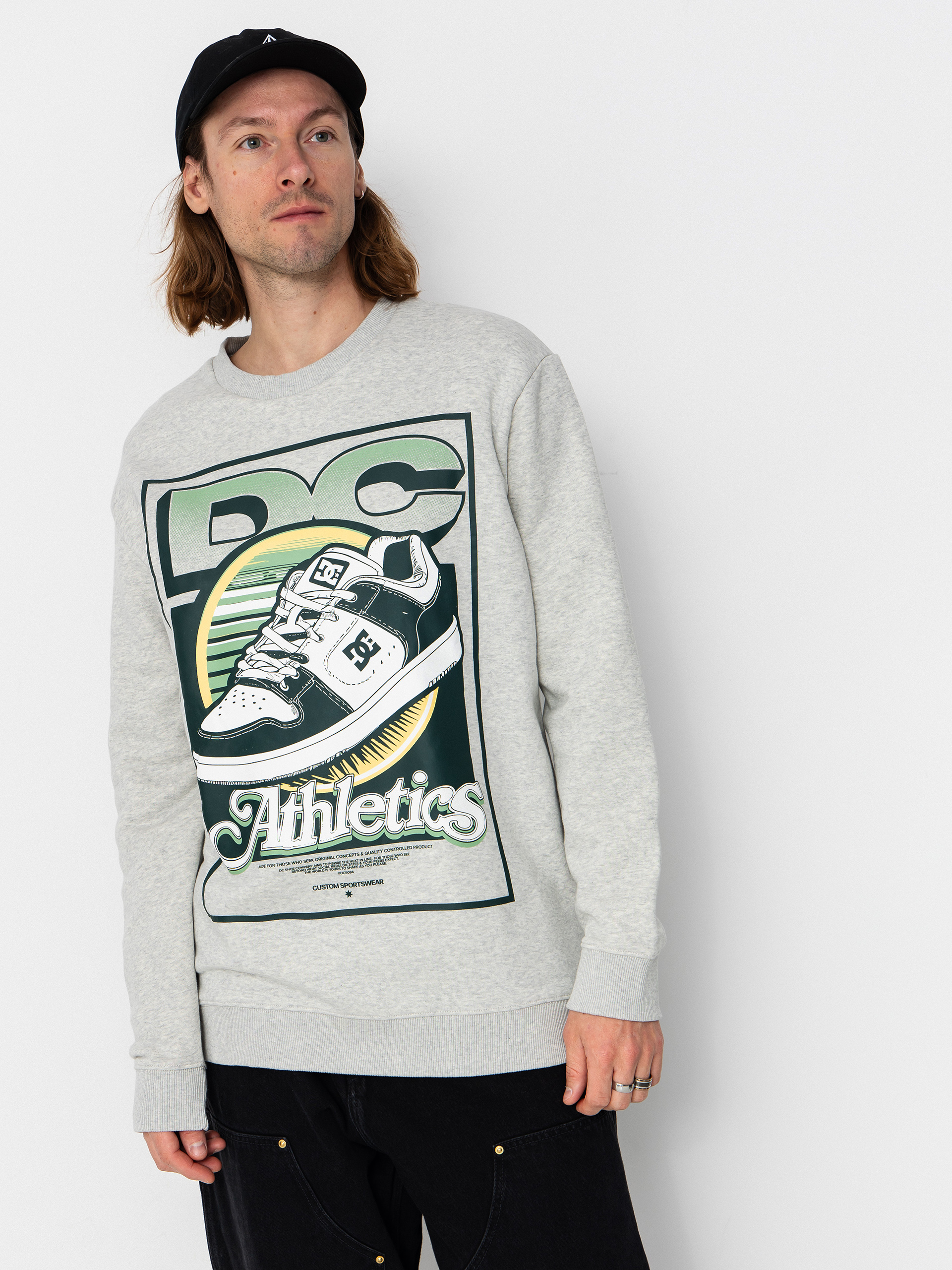 Світшот DC Manteca Tribute Crew (light heather grey)