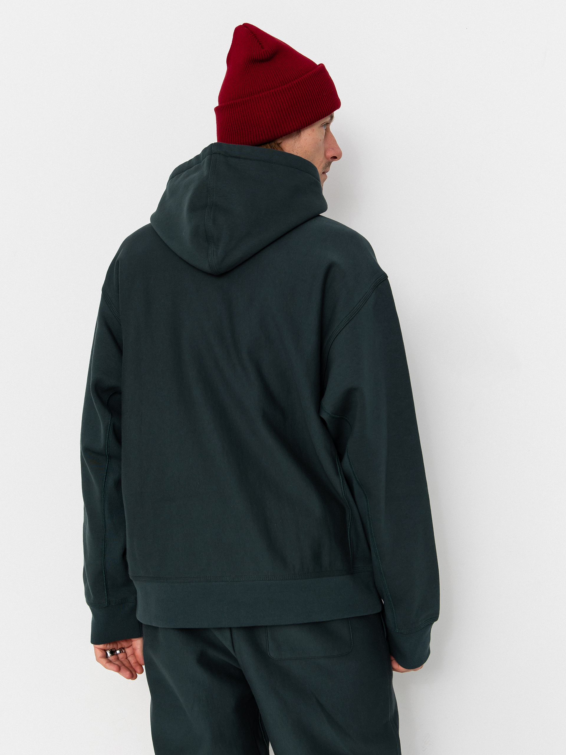 Худі Carhartt WIP American Script HD (kale green)