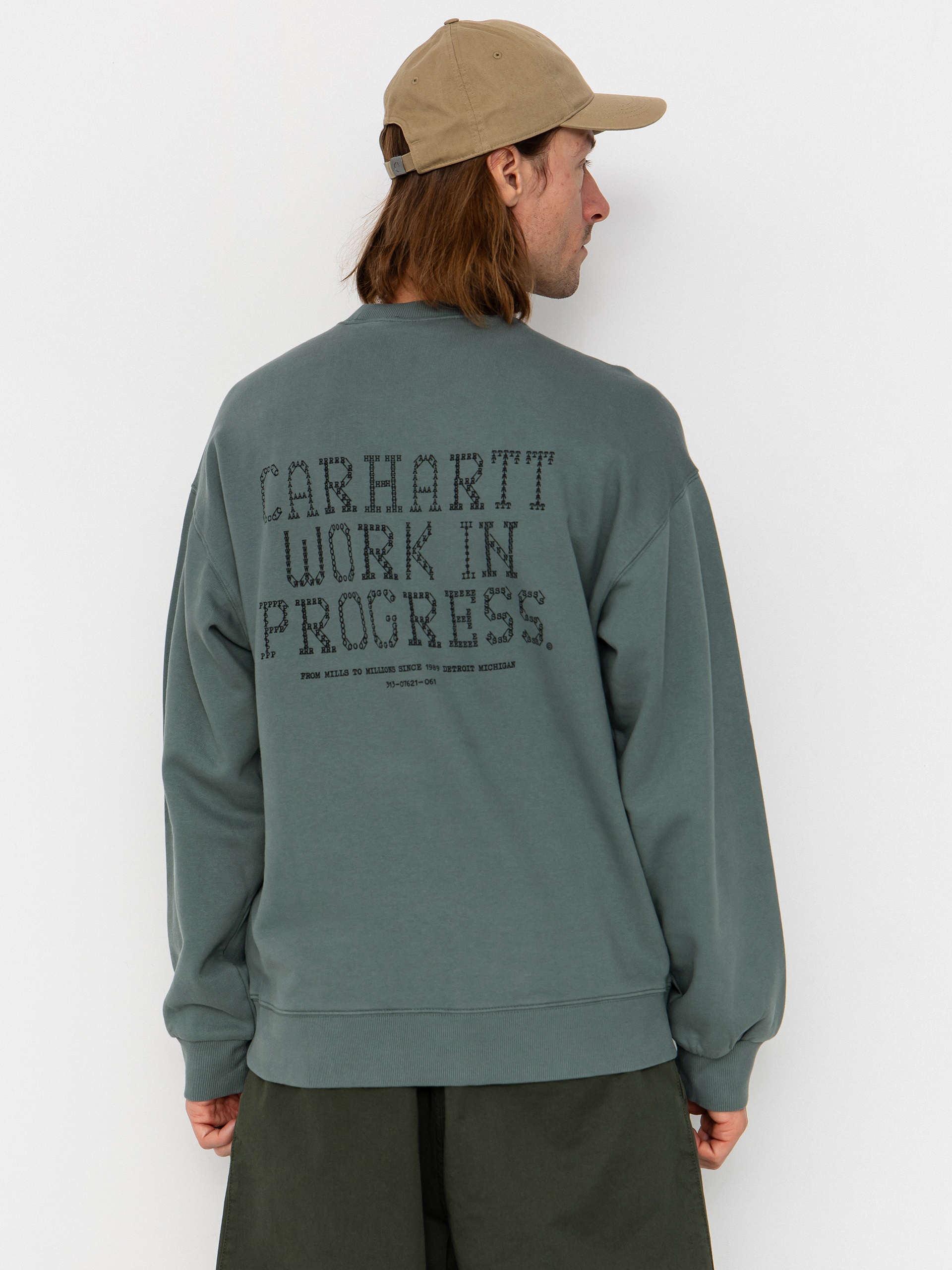 Світшот Carhartt WIP Punched (velvet green)