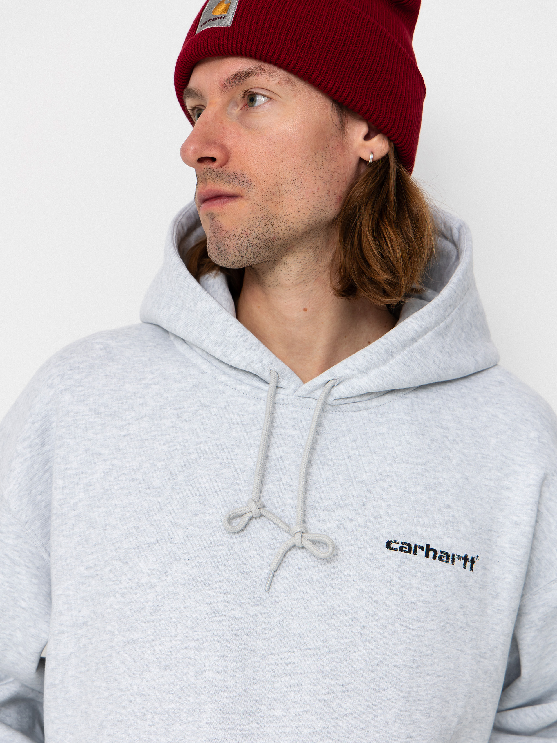 Худі Carhartt WIP Caps HD (ash heather)