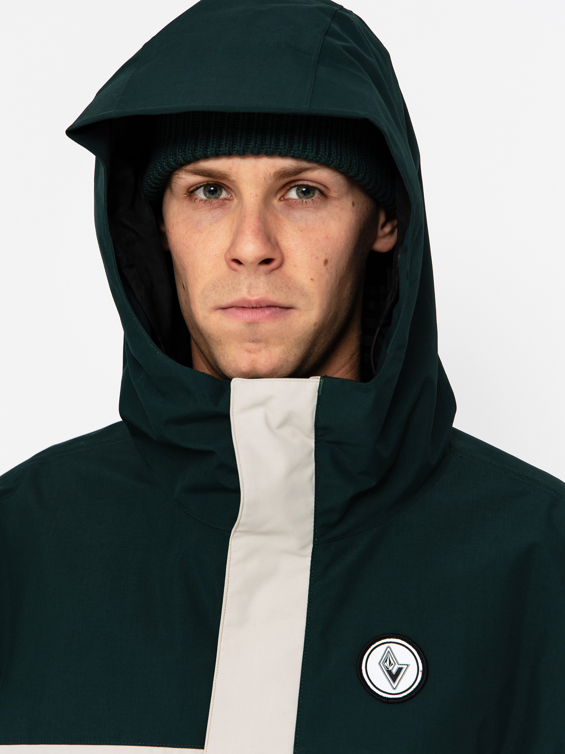 Чоловіча Сноубордична куртка Volcom Buckthreeeighty (stone)