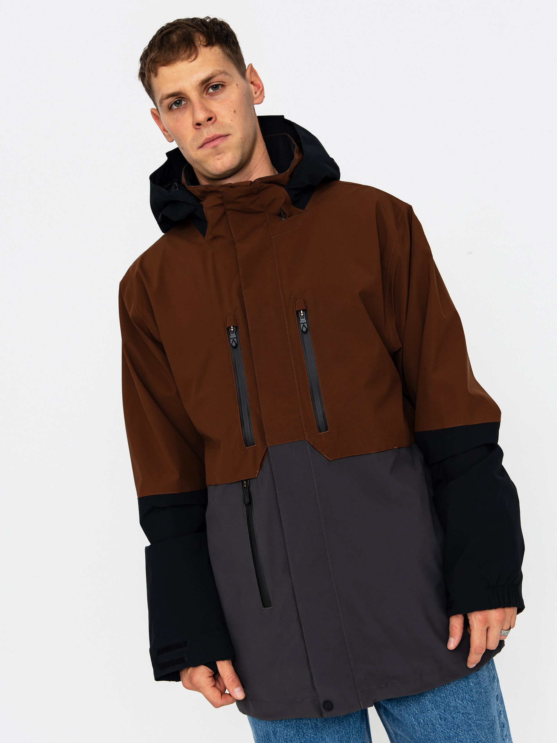 Сноубордична куртка Volcom Rnge Stretch 30K (brown)