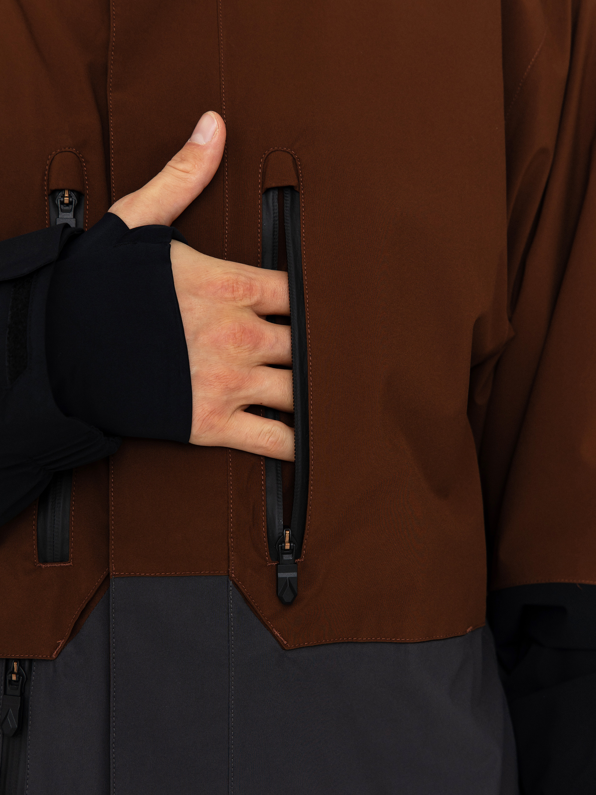 Чоловіча Сноубордична куртка Volcom Rnge Stretch 30K (brown)