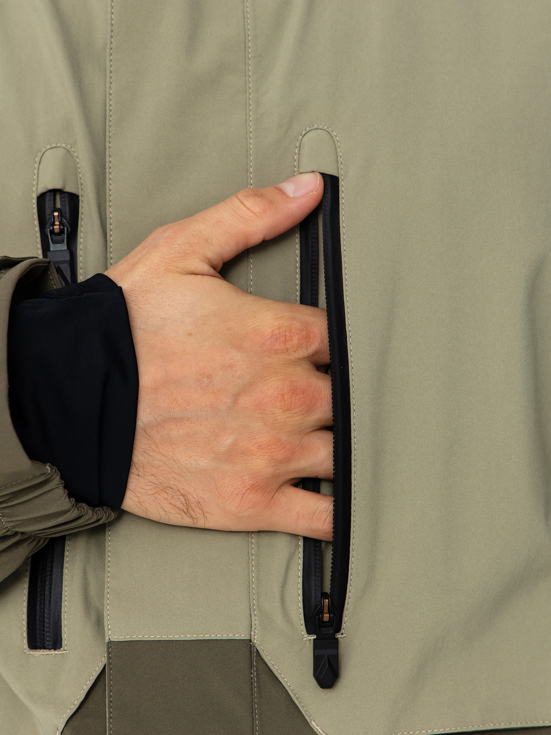 Чоловіча Сноубордична куртка Volcom Rnge Stretch 30K (moss green)