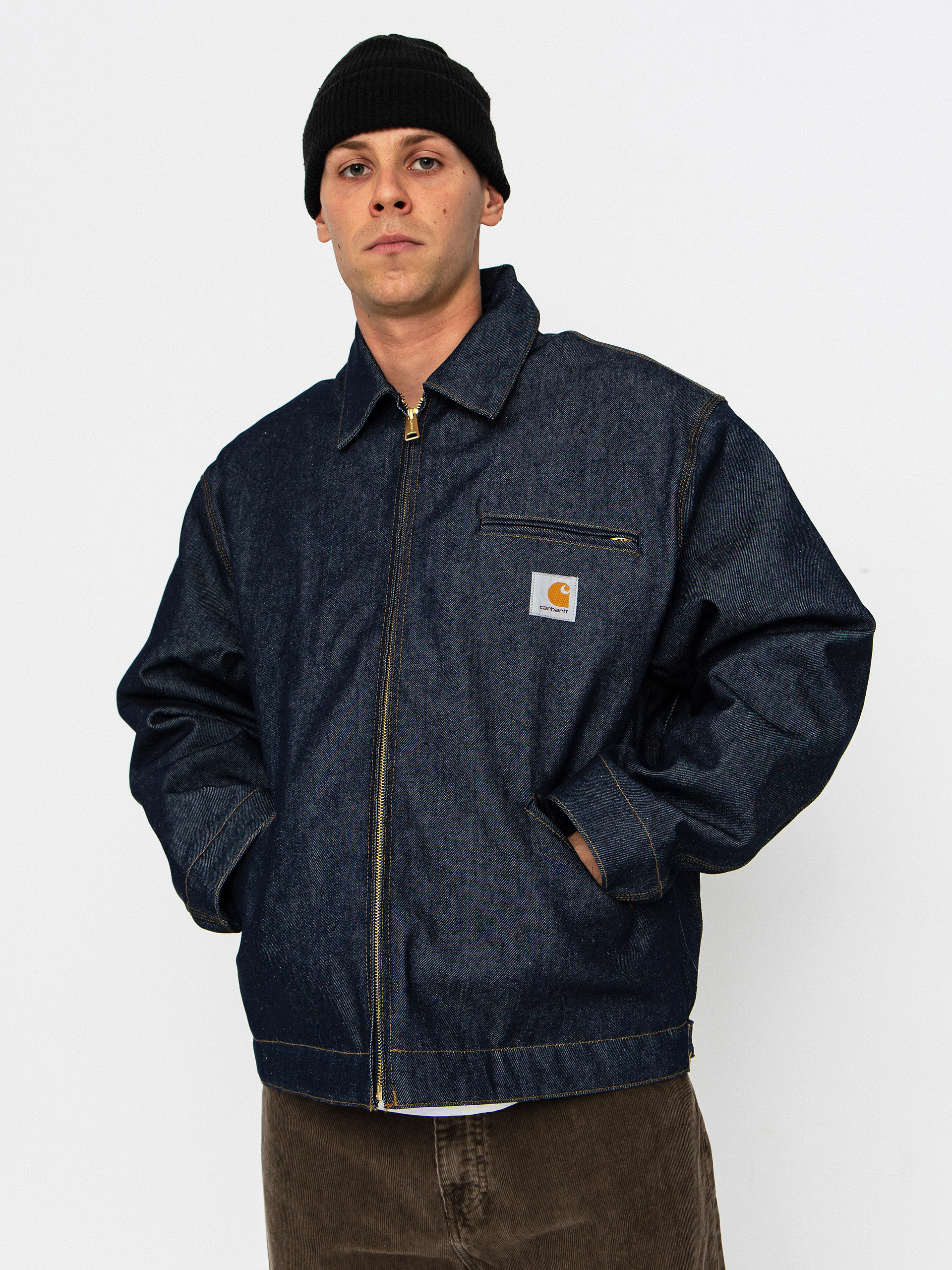 Куртка Carhartt WIP OG Detroit - сірий (black/black/chalk wash)