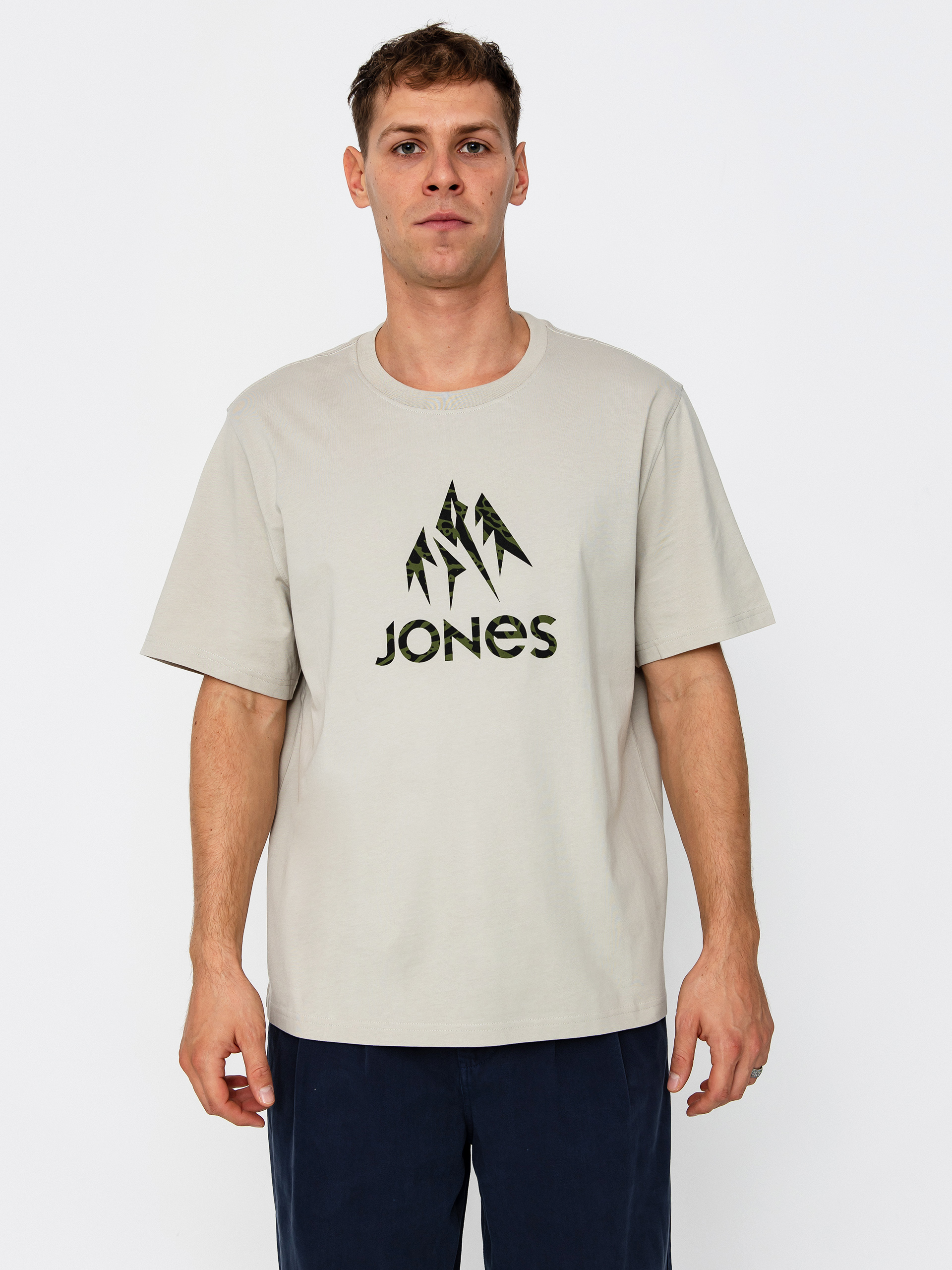 Футболка Jones Snowboards Truckee Org Cot (smoke gray)