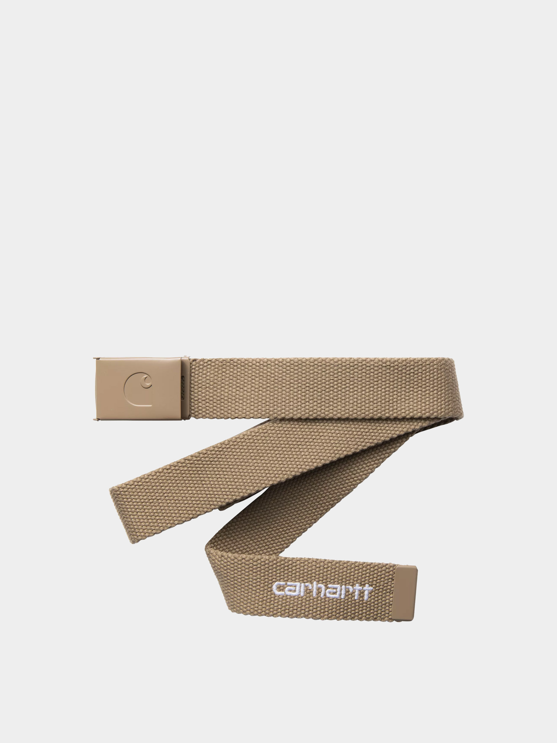 Ремінь Carhartt WIP C Logo Tonal (leather/white)