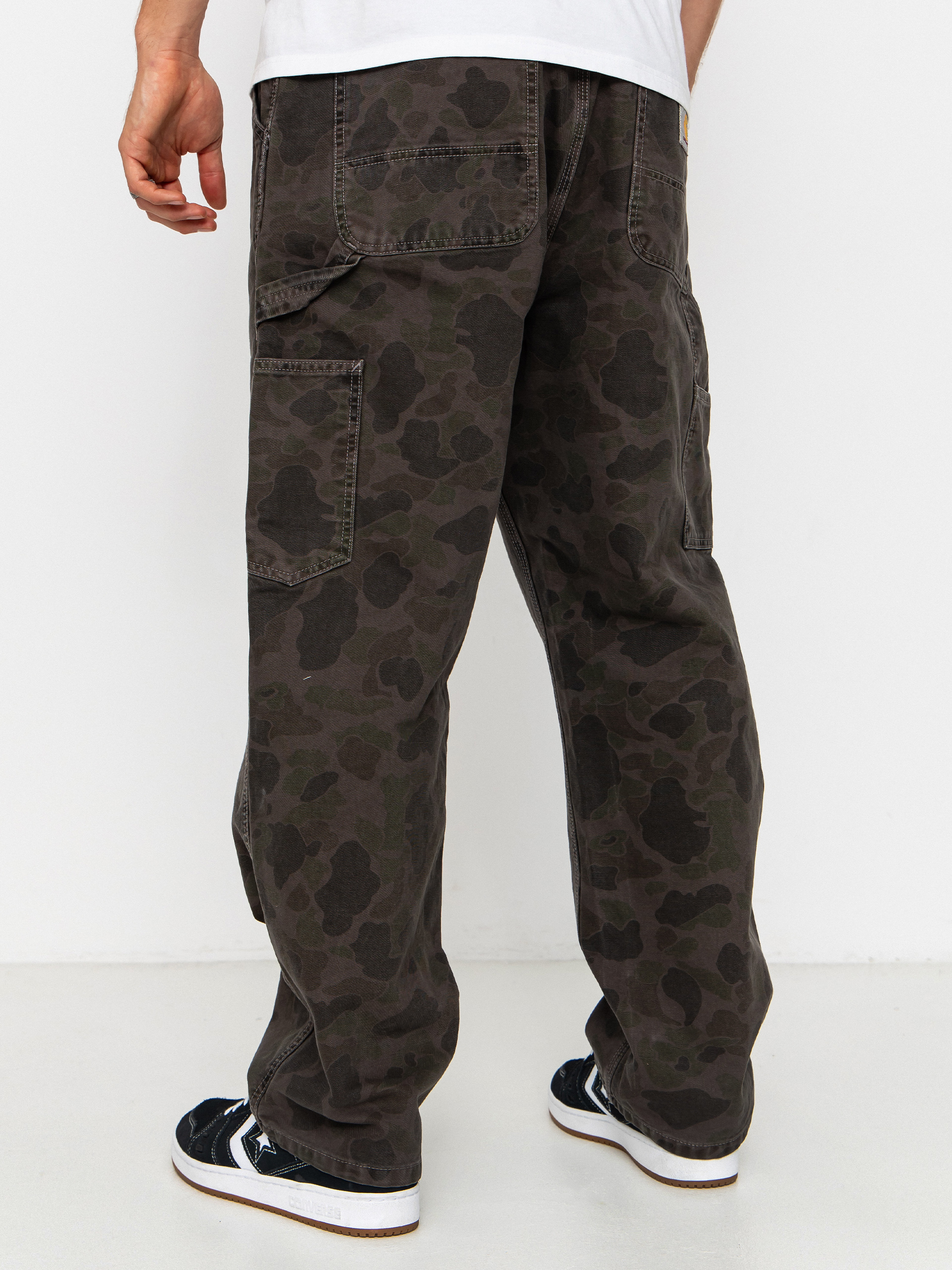 Штани Carhartt WIP Duck Single Knee (camo duck/green/porphyry/garment dyed)