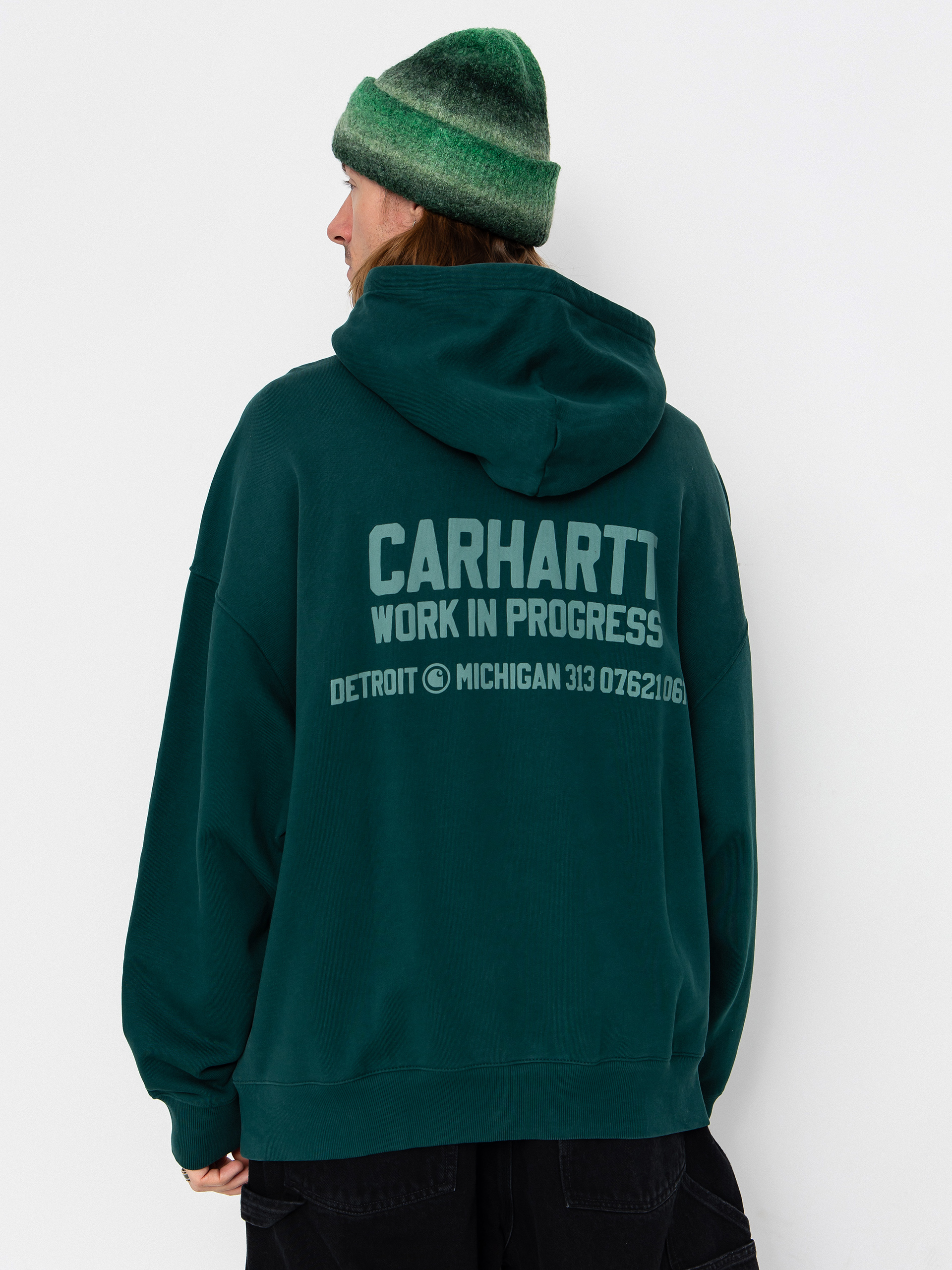 u0425u0443u0434u0456 Carhartt WIP Distance HD (dark fir/stone dyed)