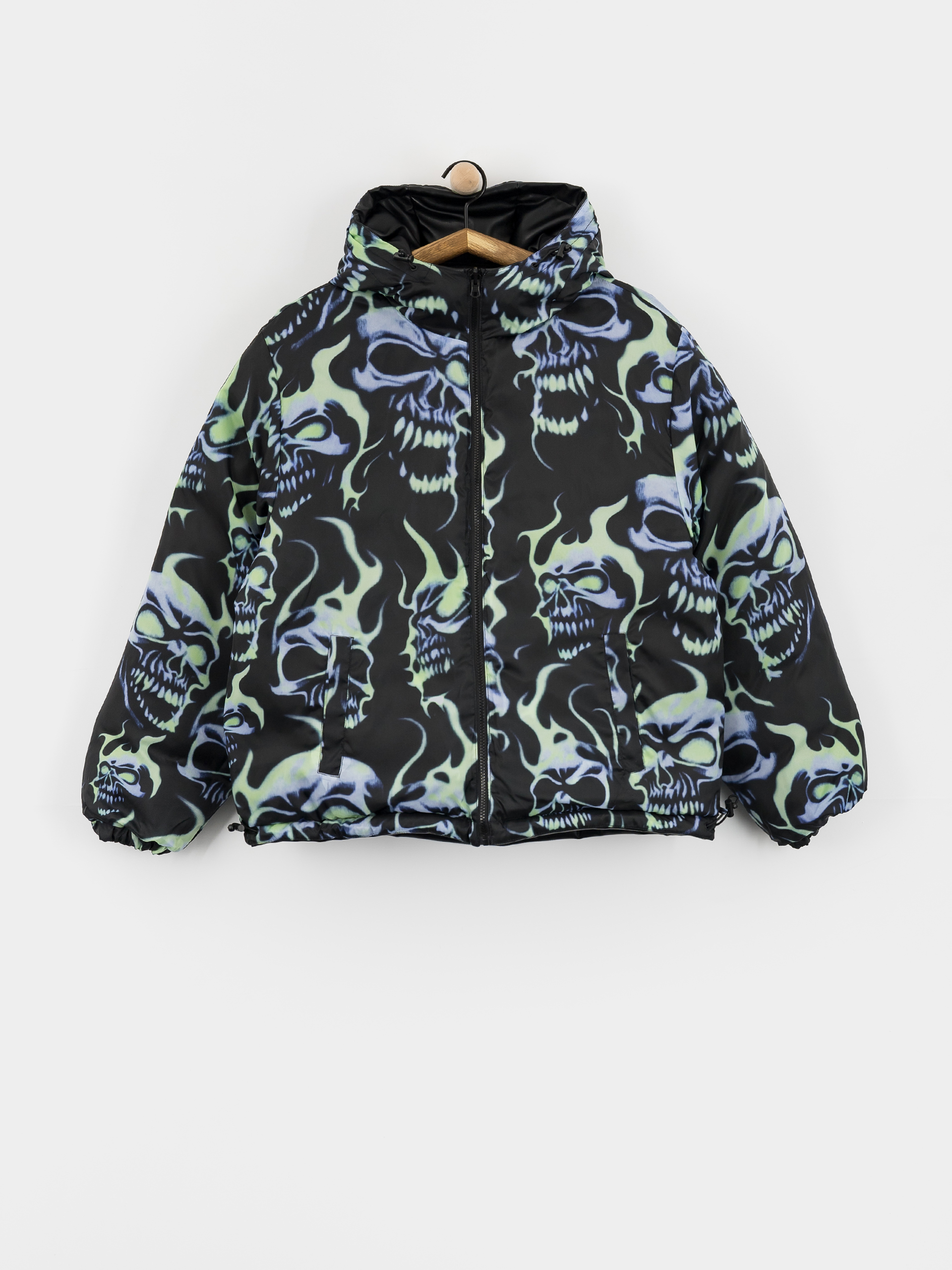 Куртка Wasted Paris Skull Puffer (black)