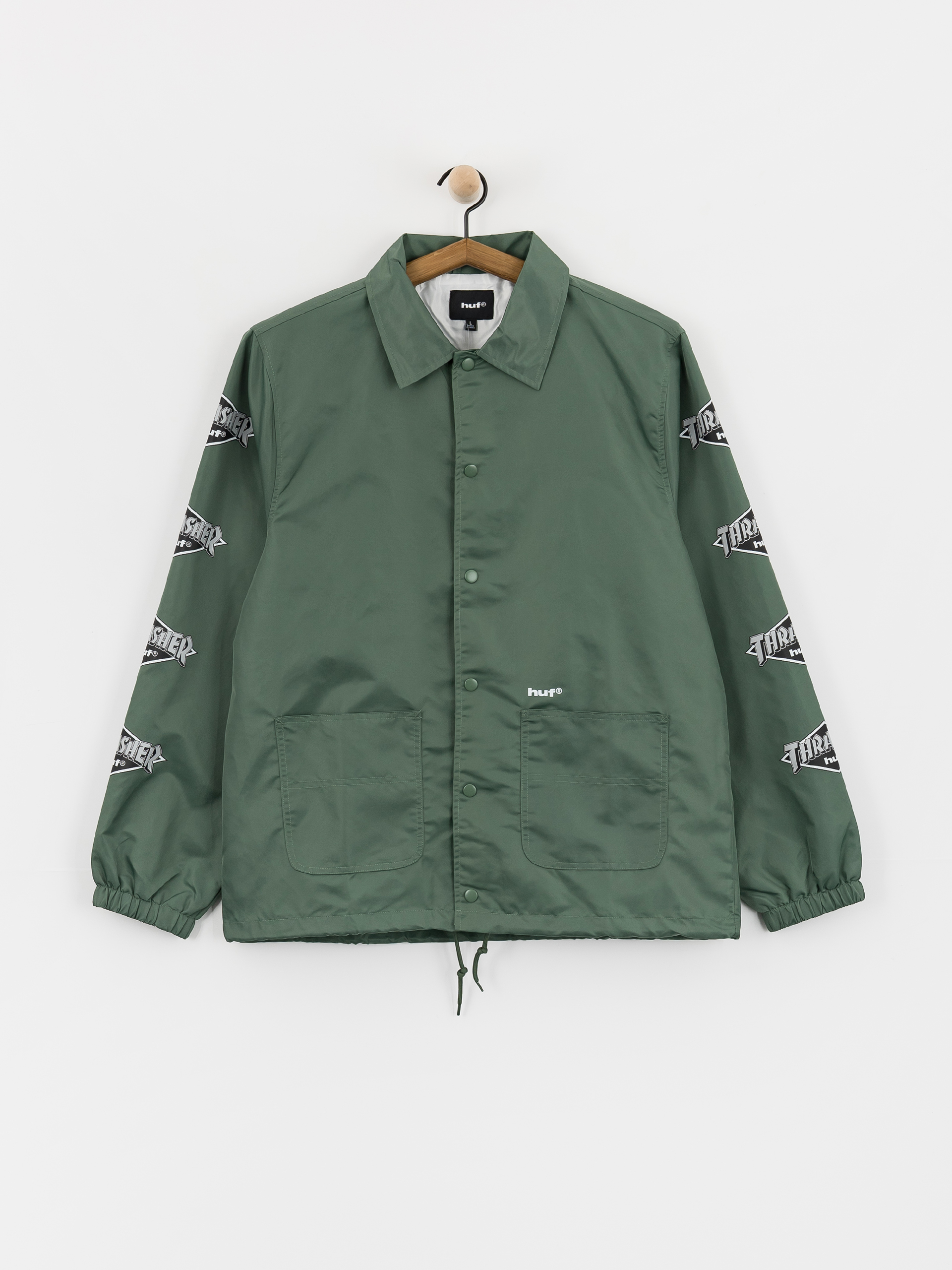 Куртка HUF X Thrasher Logo (forest green)