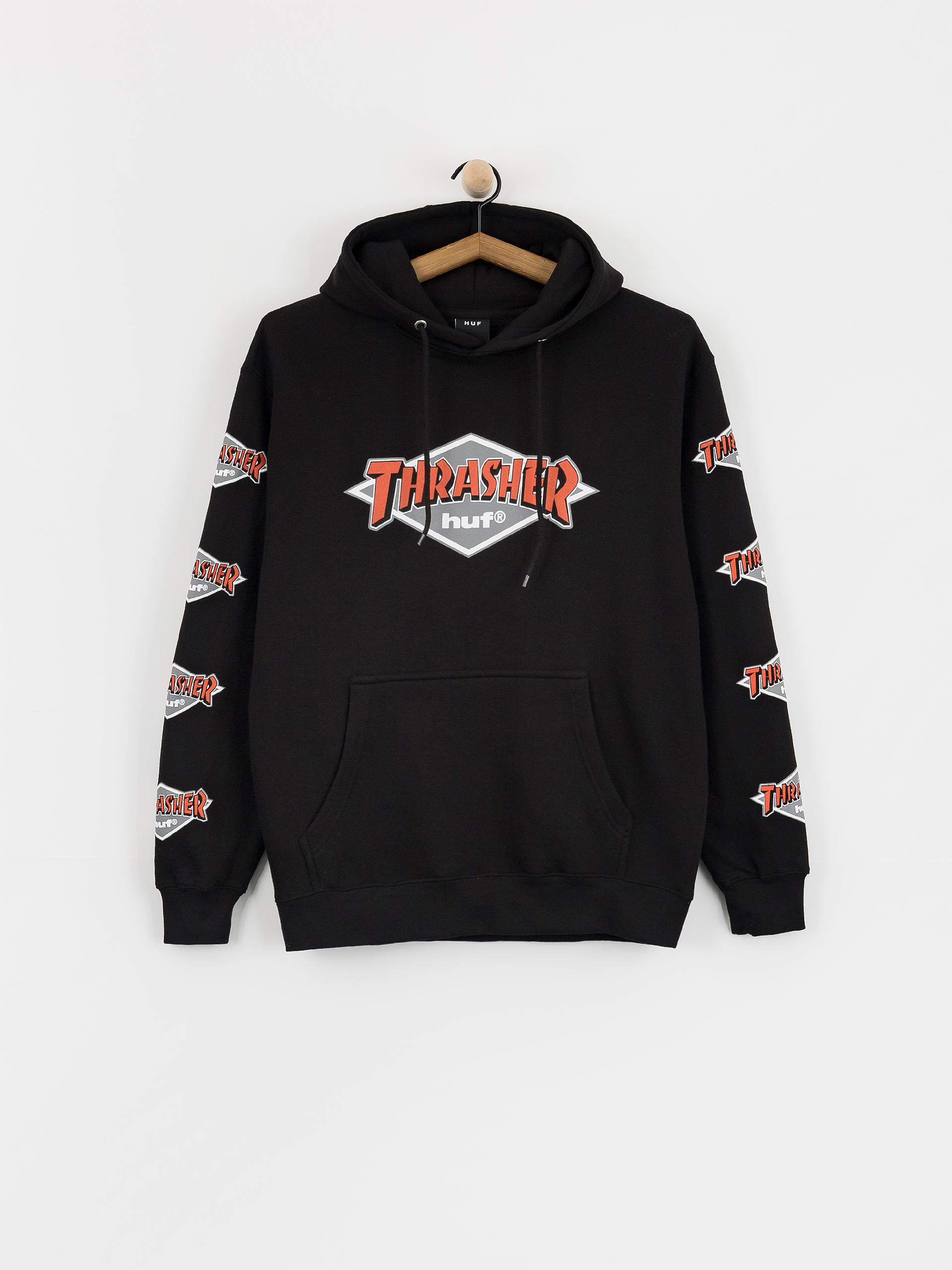 u0425u0443u0434u0456 HUF X Thrasher Logo HD (black)
