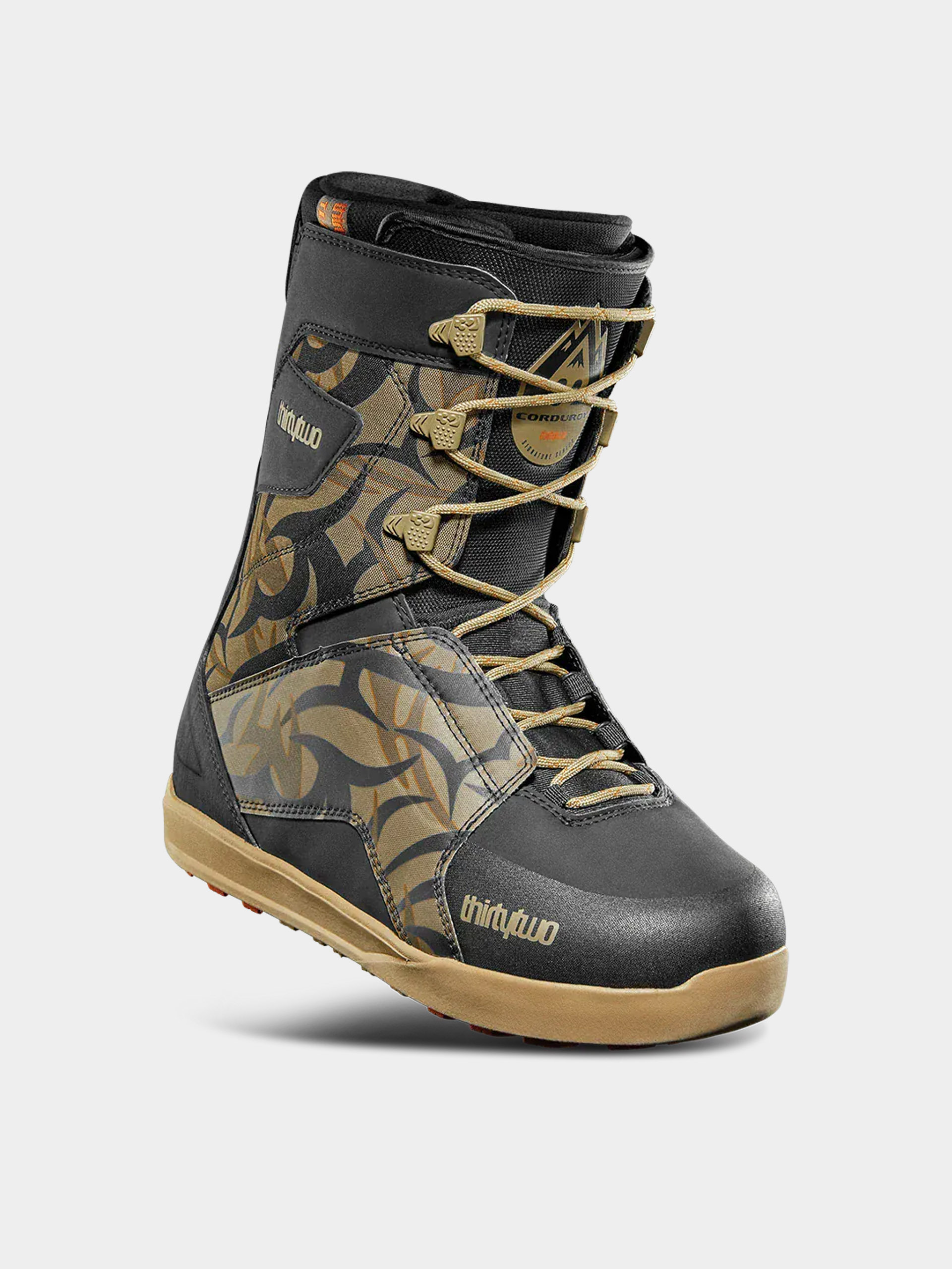 Чоловічі Черевики сноубордичні ThirtyTwo Lashed Corduroy (black/print)