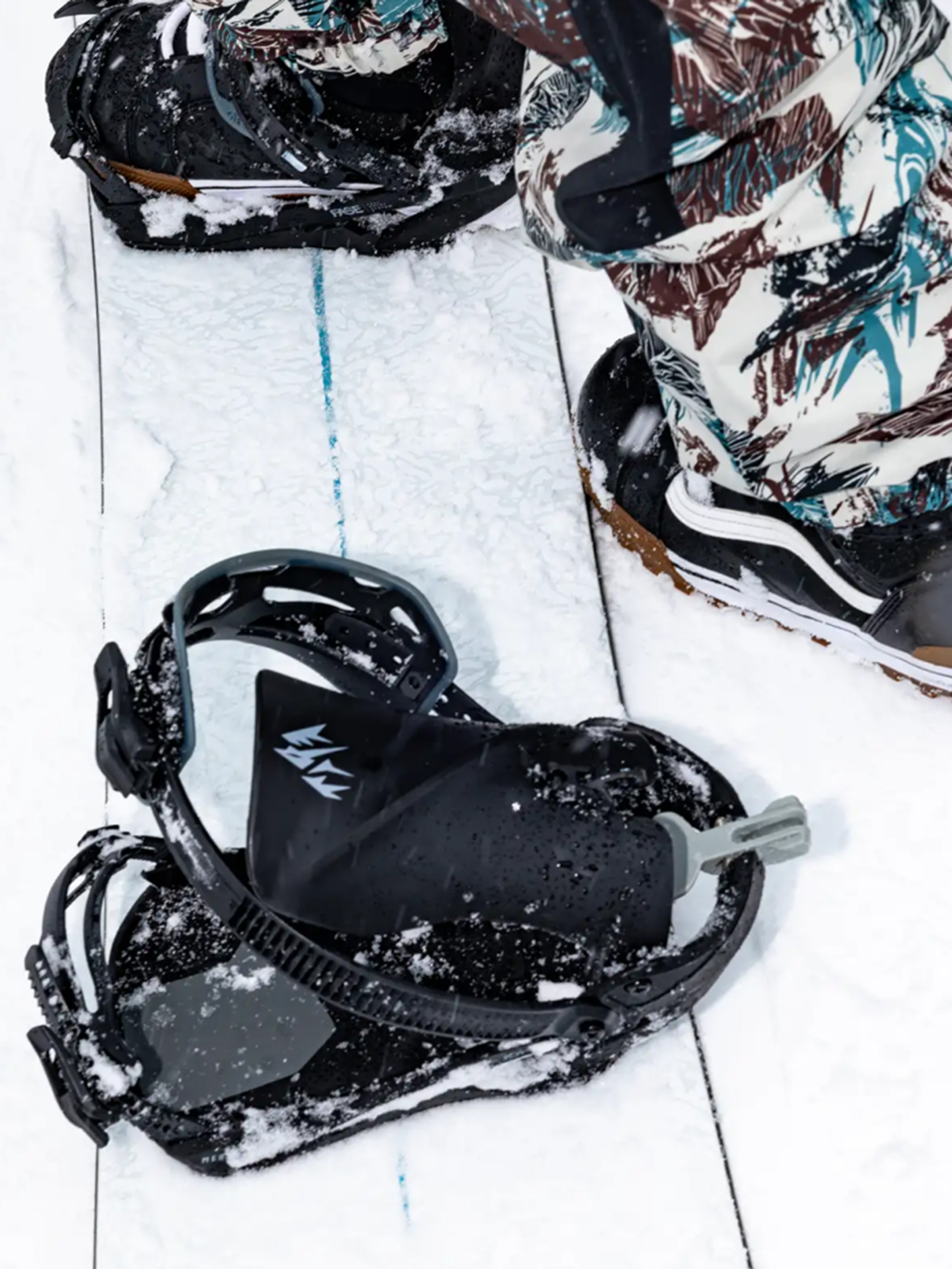 Чоловічі Сноубордичні кріплення Jones Snowboards Mercury FASE Art (lime art)