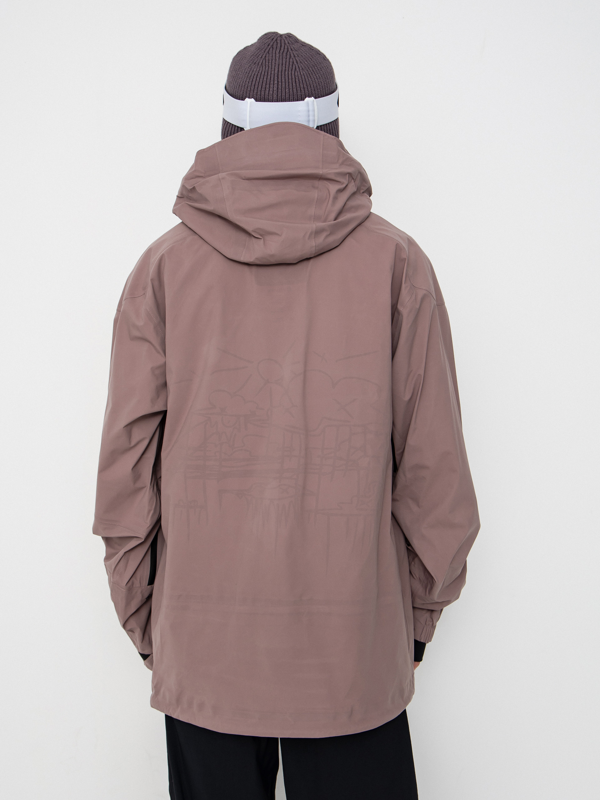 Чоловіча Сноубордична куртка Volcom Guch Stretch Gore (mauve)