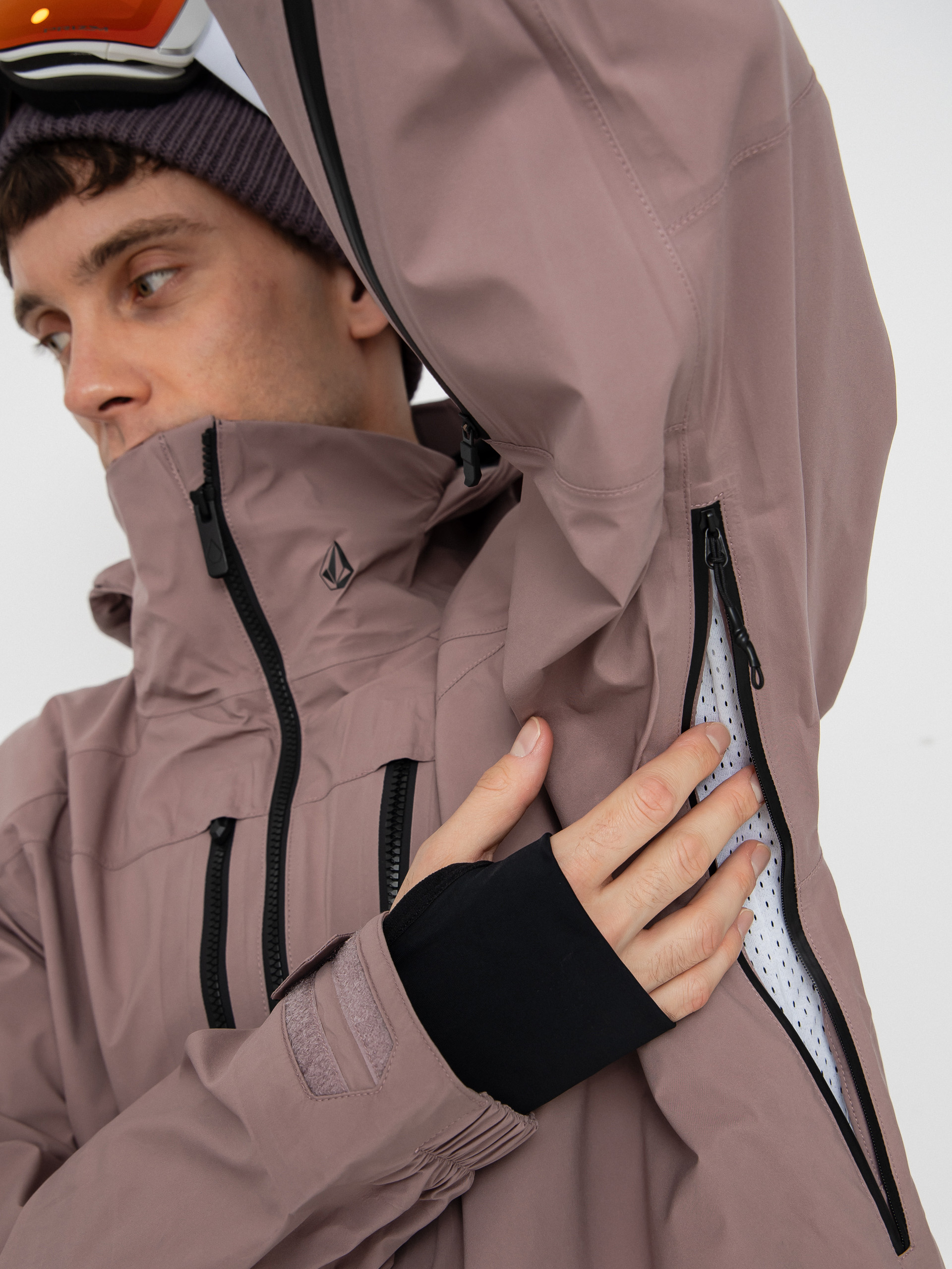 Чоловіча Сноубордична куртка Volcom Guch Stretch Gore (mauve)