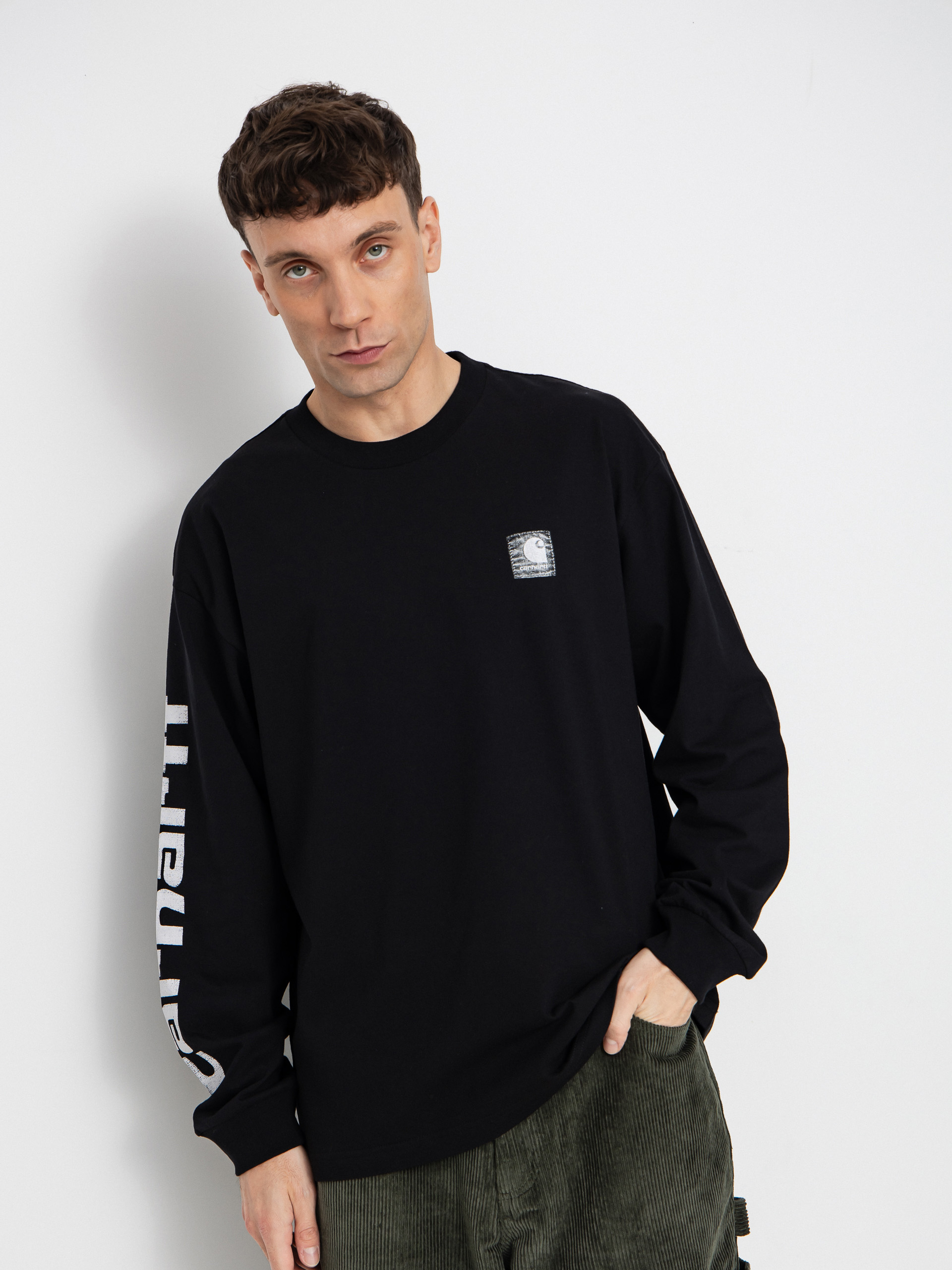 Лонгслів Carhartt WIP Archive Script (black)