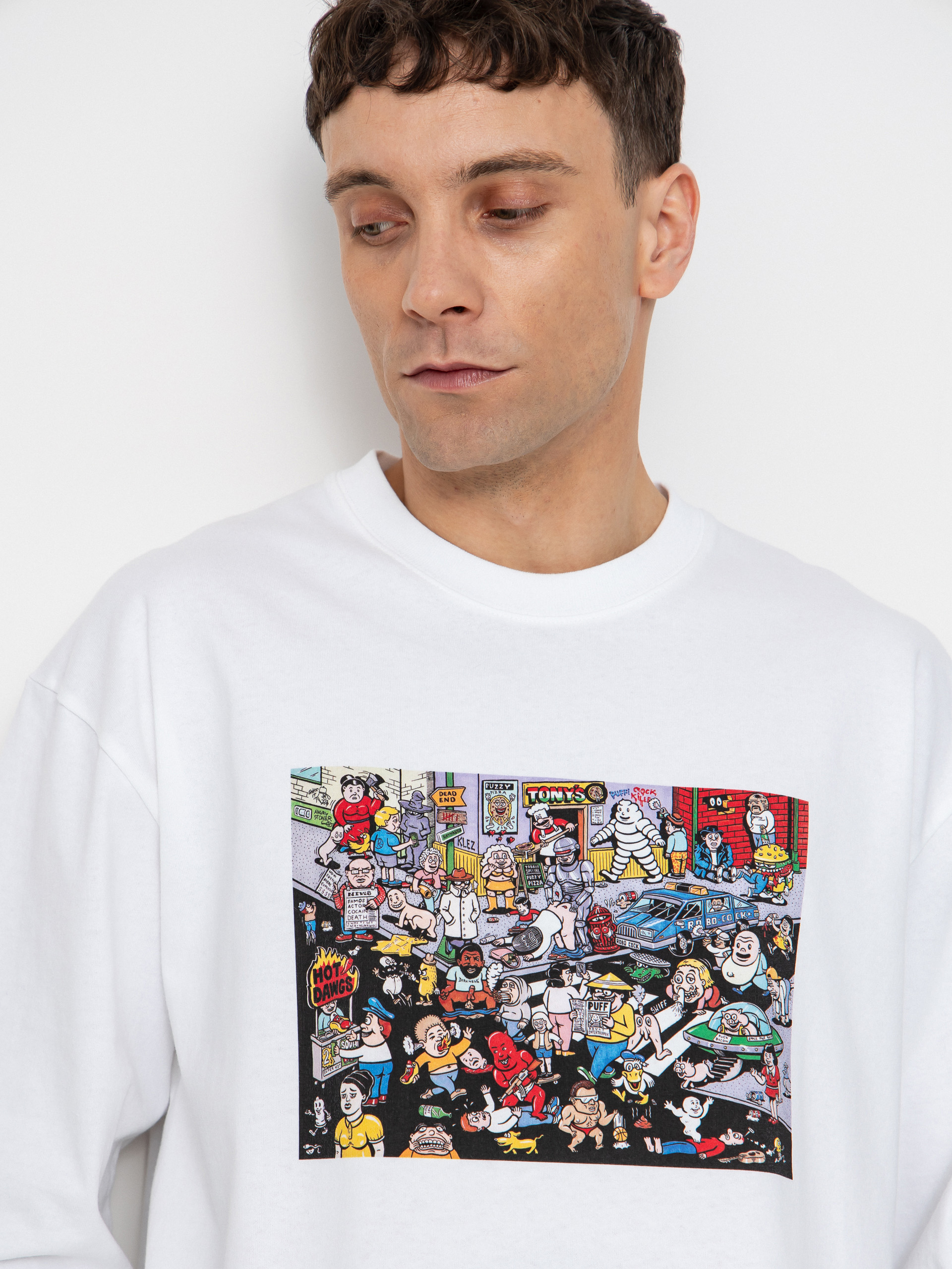 Худі Polar Skate Dave Cut Outs HD (heather grey)