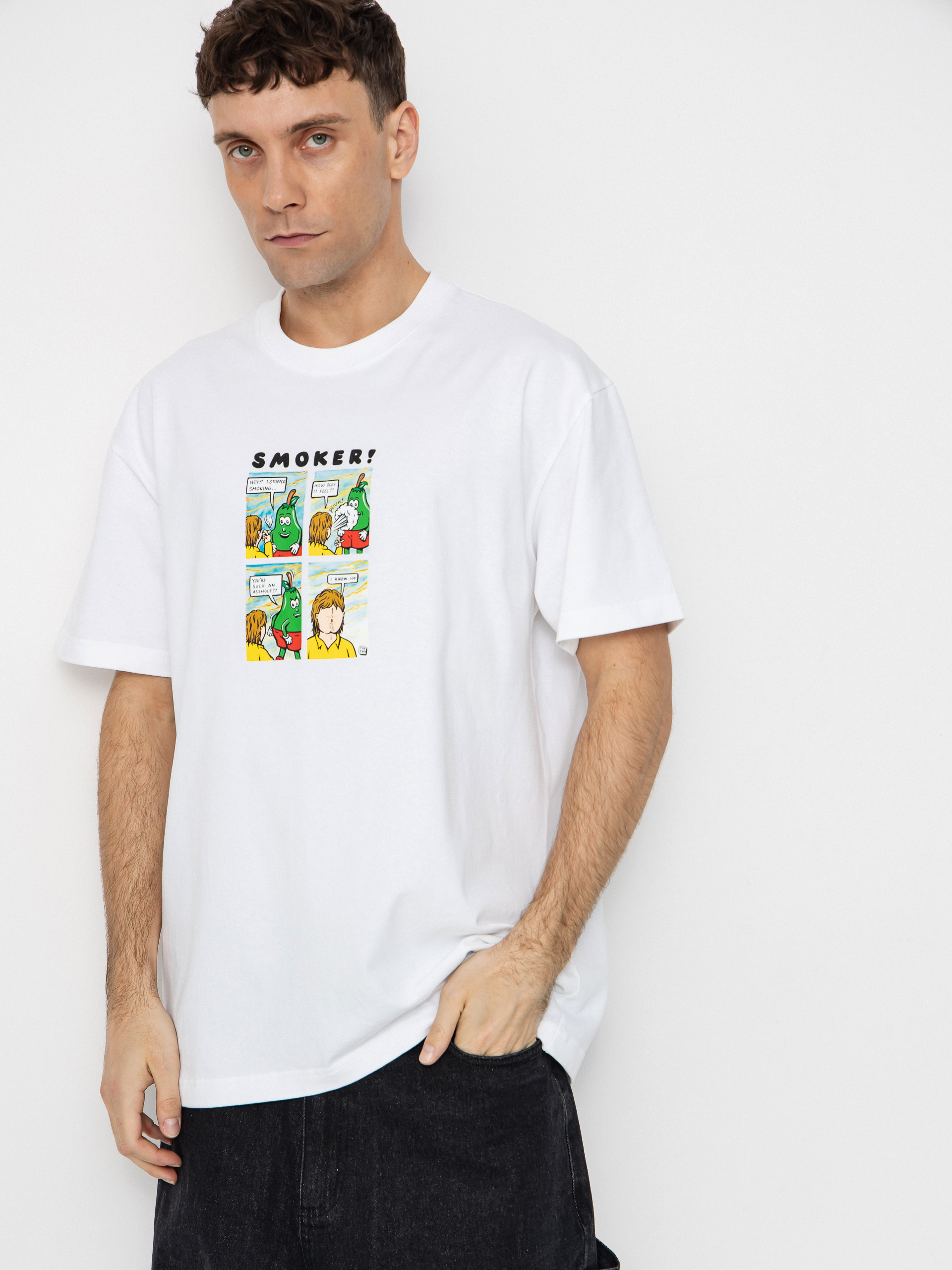 Футболка Polar Skate Smoker! (white)