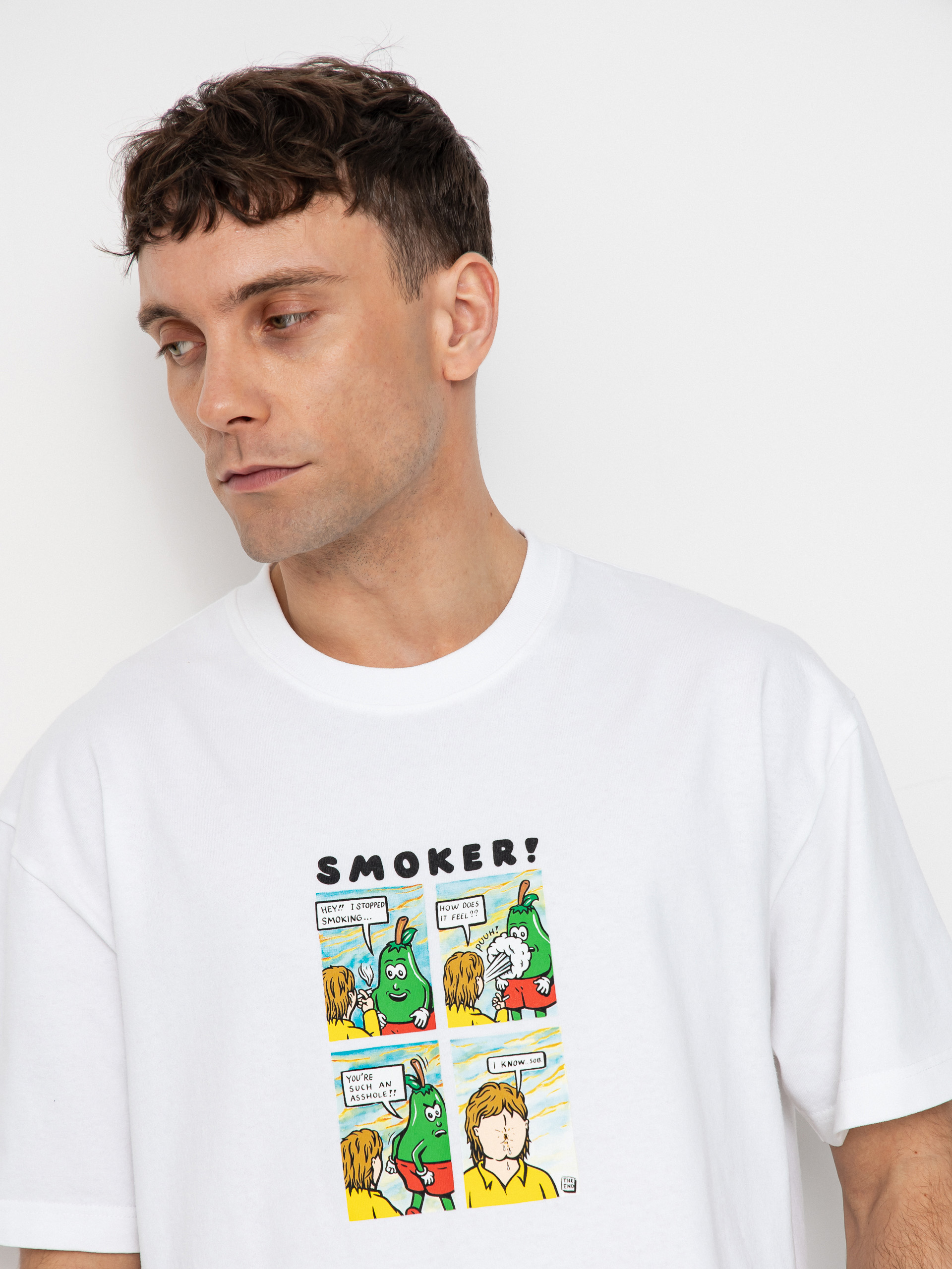 Футболка Polar Skate Smoker! (white)