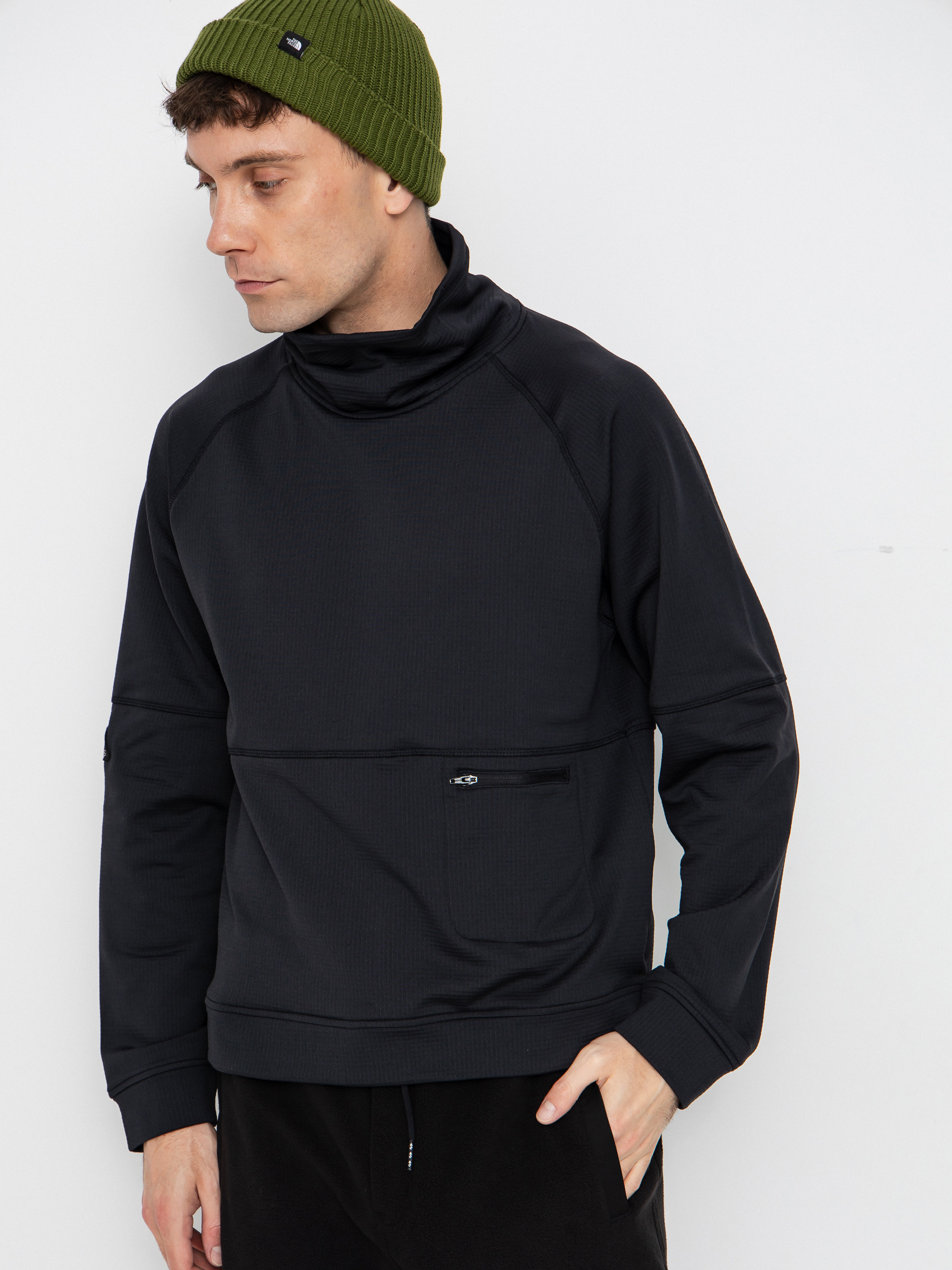 Світшот Jones Snowboards Flagship Rec Grid 1/2 Zip (stealth black)