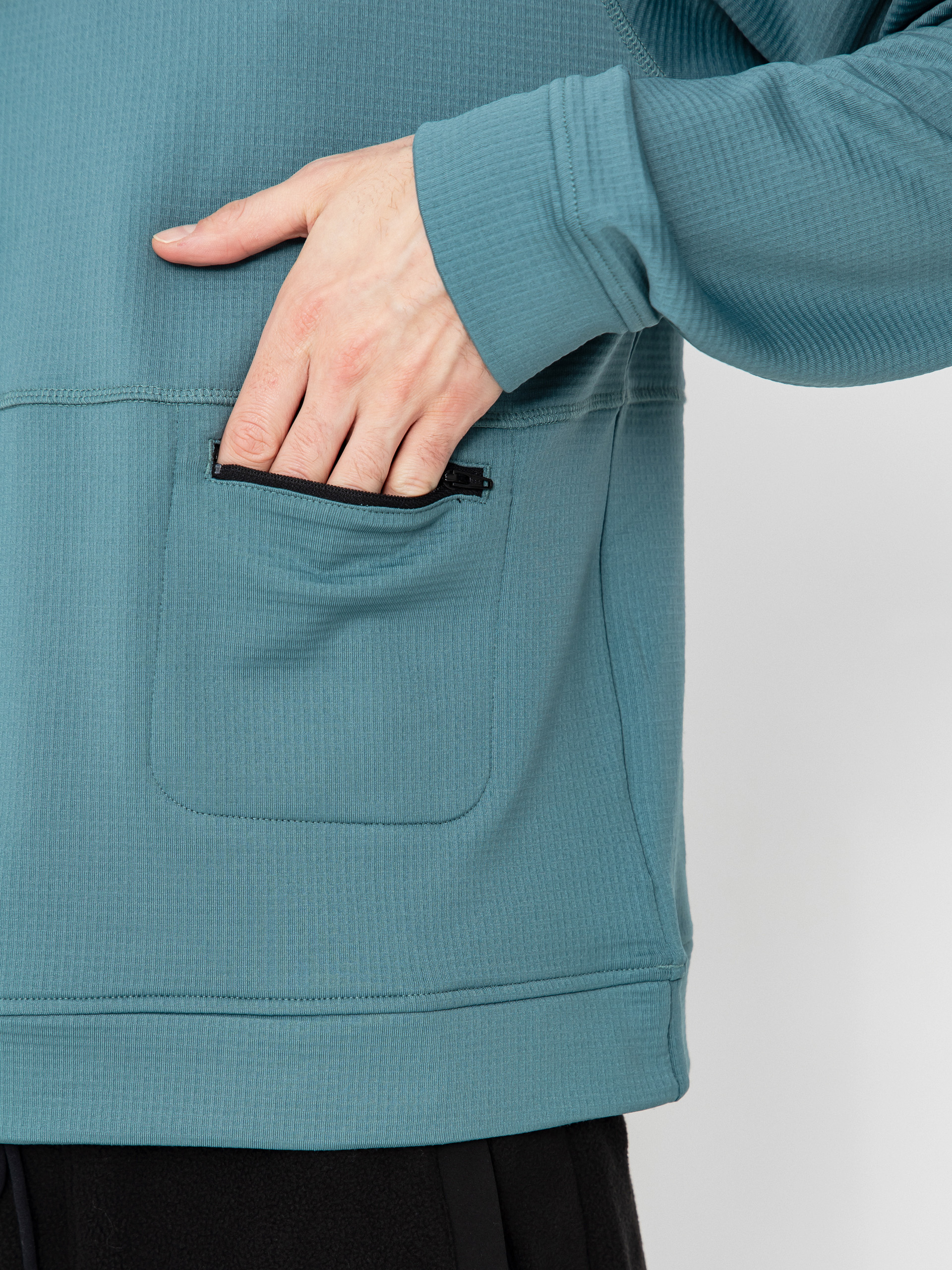 Світшот Jones Snowboards Flagship Rec Grid 1/2 Zip (atlantic blue)