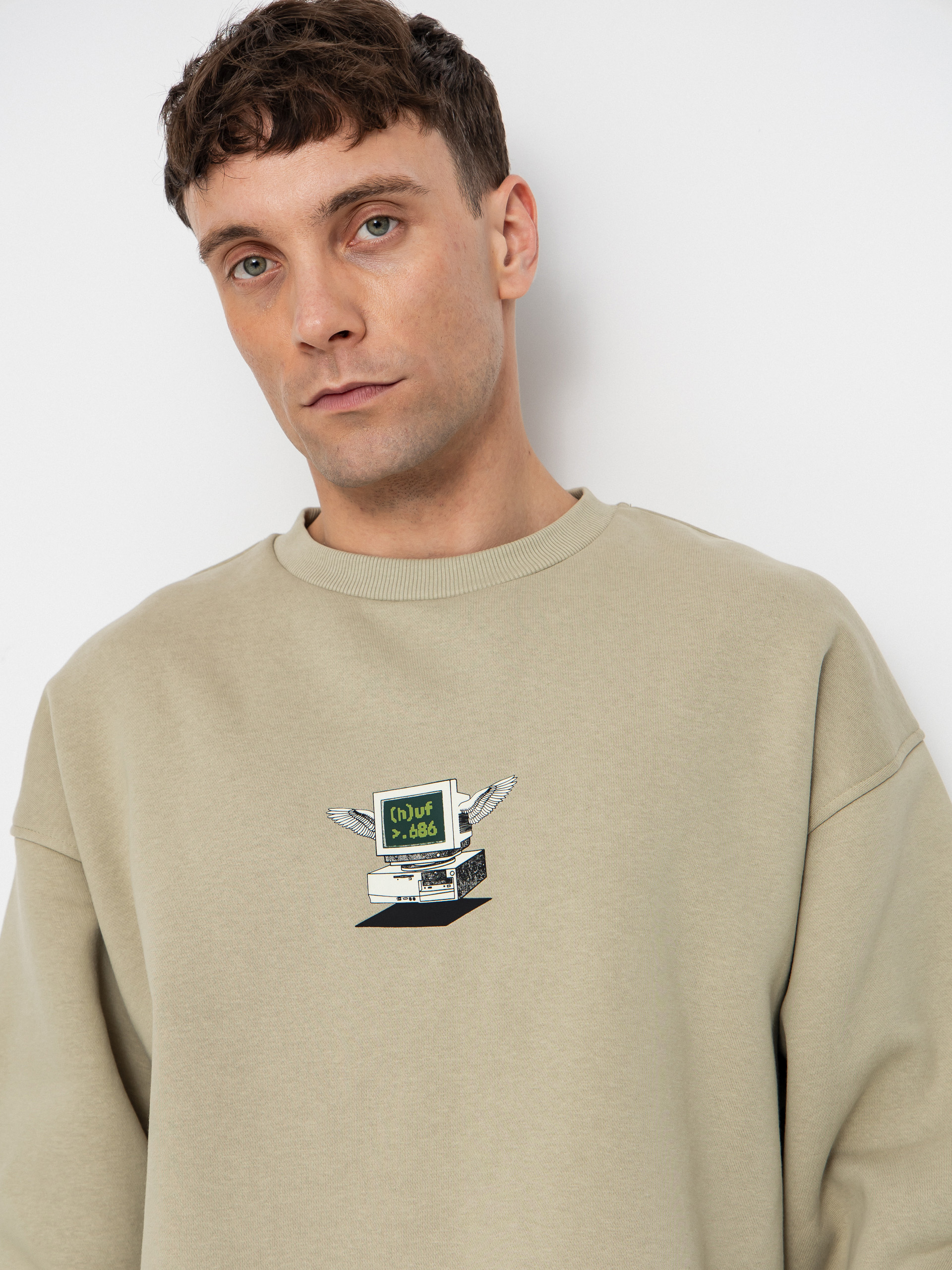 Чоловіча Термосвітшот 686 X Huf Premium Heavyweight Crew (huf elm)