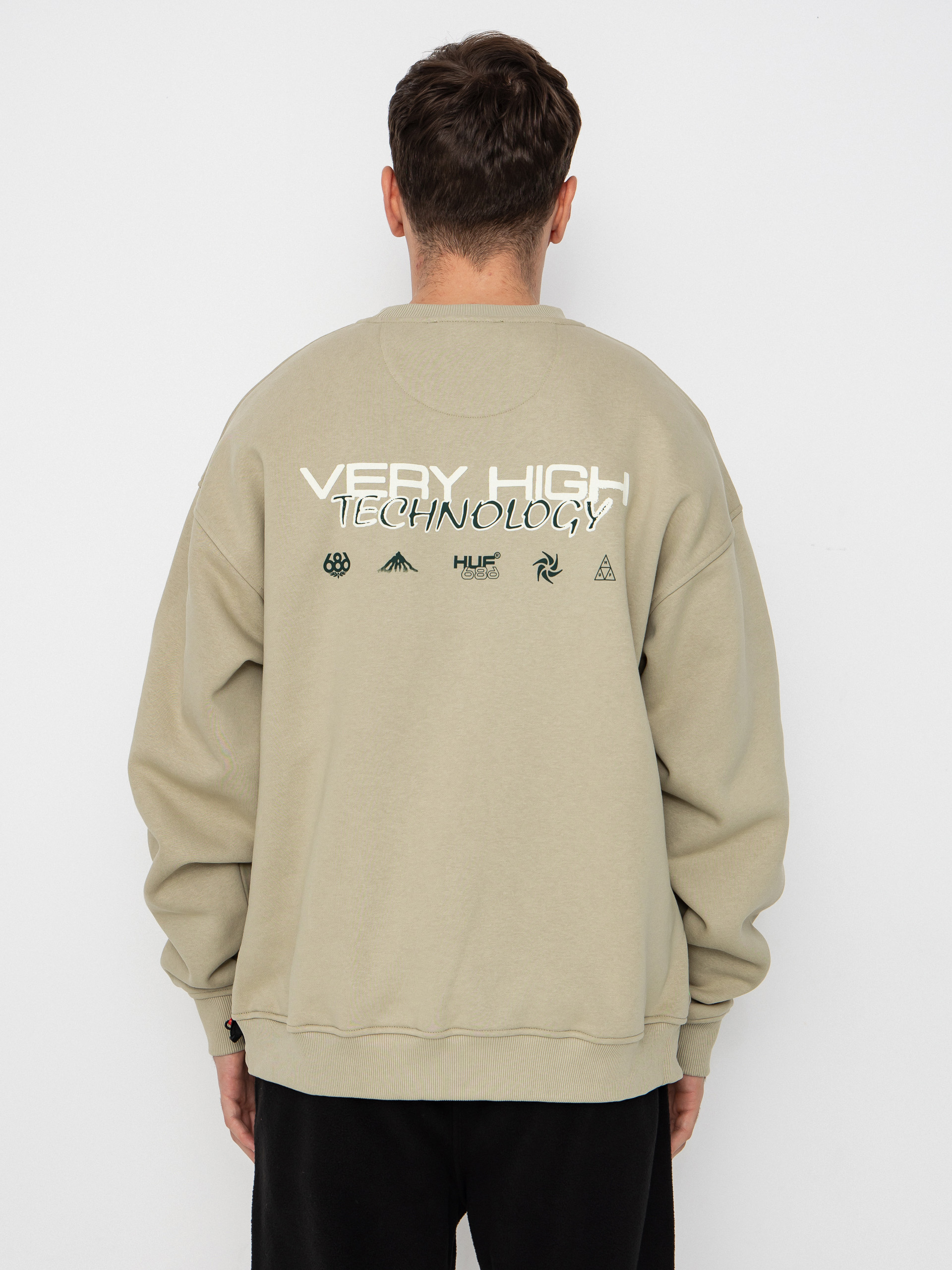 Чоловіча Термосвітшот 686 X Huf Premium Heavyweight Crew (huf elm)