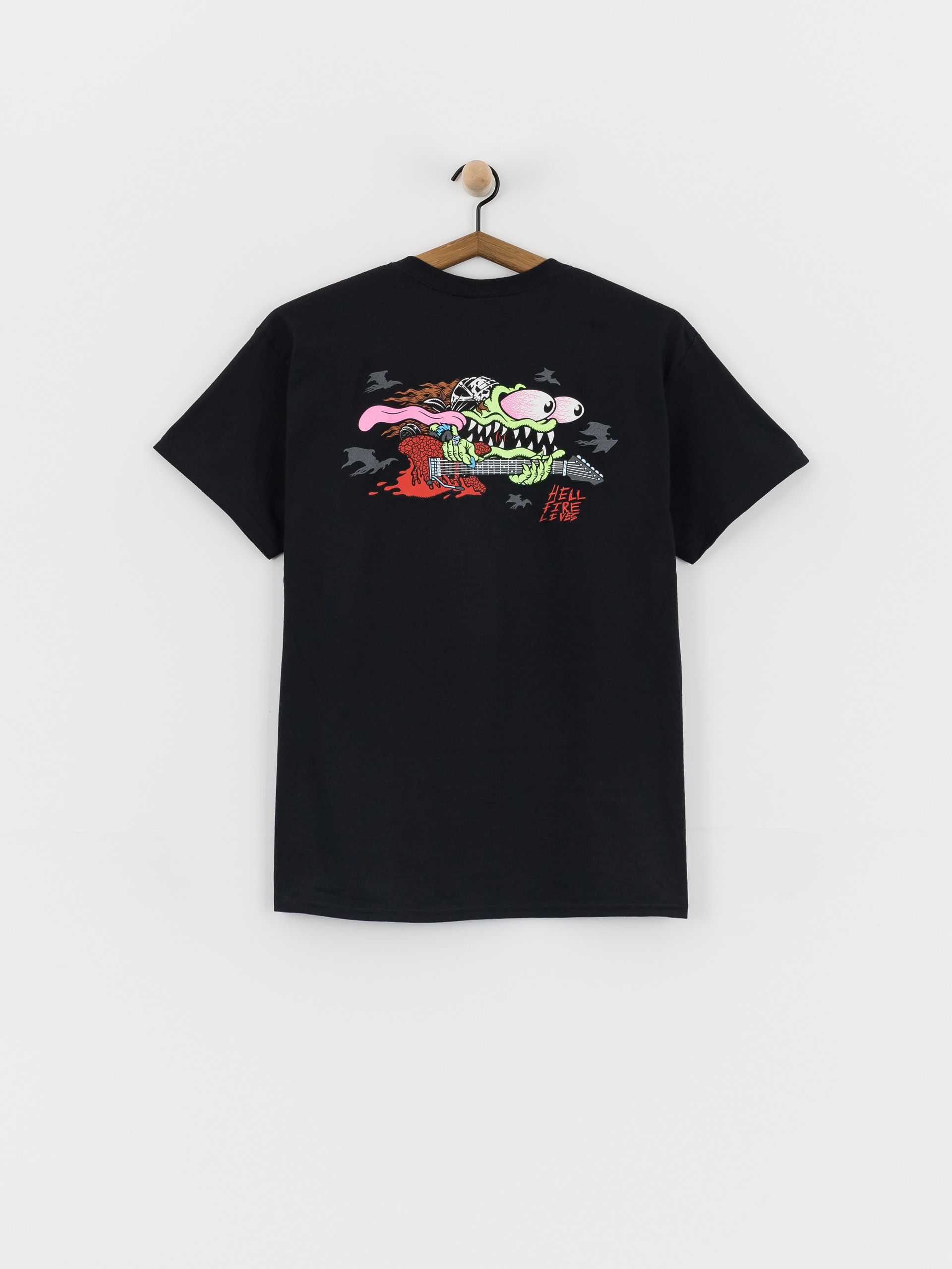 Футболка Santa Cruz X Stranger Things Eddie Slasher (black)