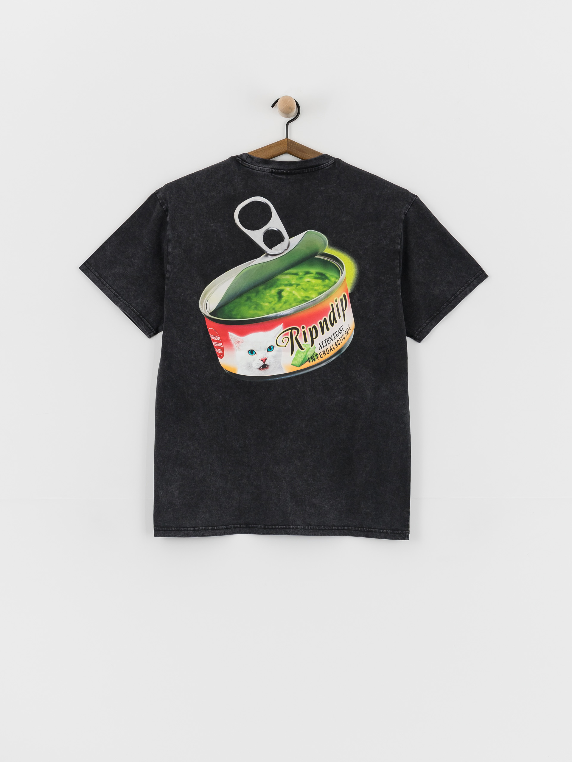 Футболка RipNDip Gourmet Cat Food (black vintage wash)