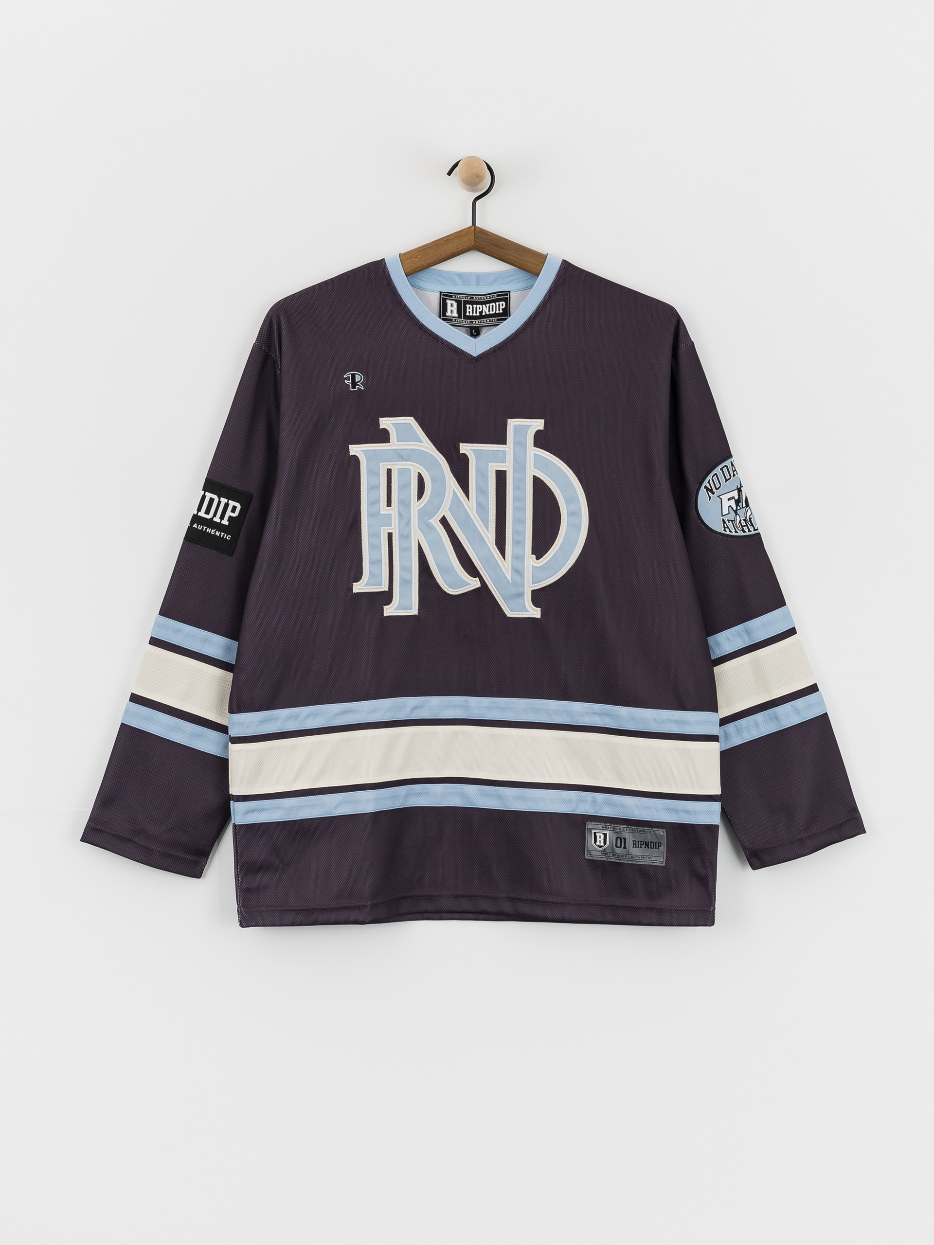 Футболка RipNDip No Days Off Hockey Jersey (plum)