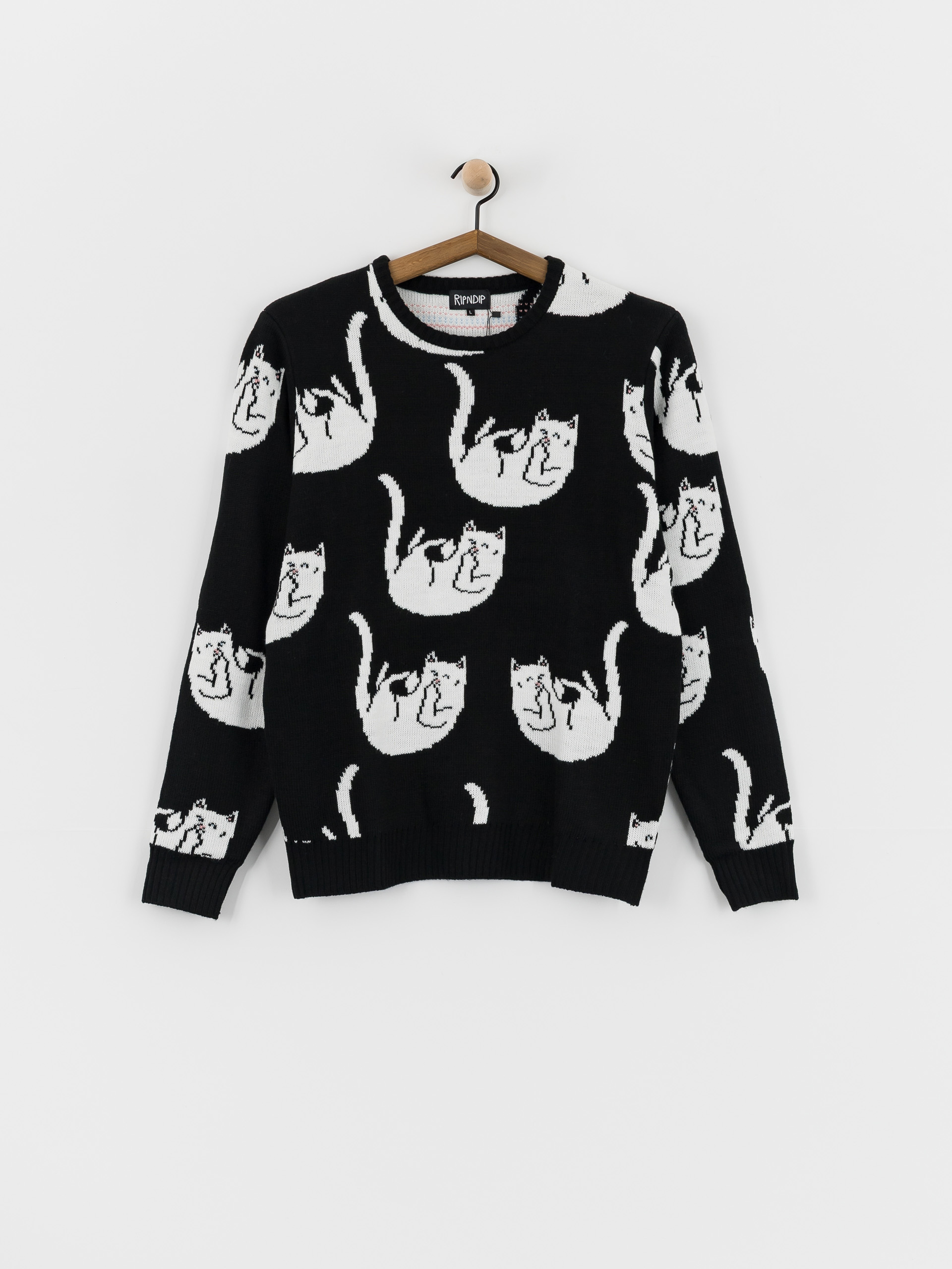 Светр RipNDip Falling For Nermal Knit (black)