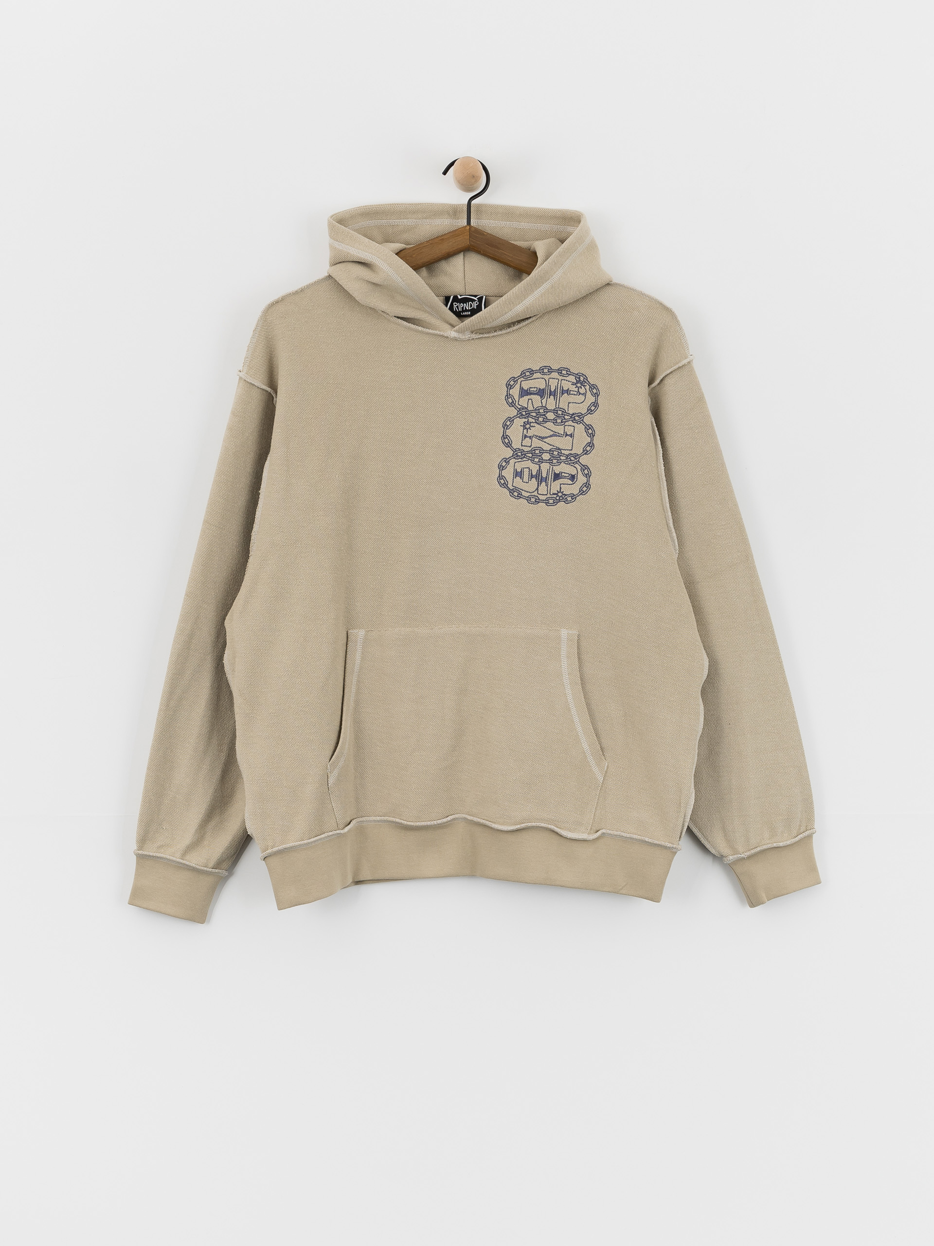 Худі RipNDip Linked Up Reverse Stitched HD (khaki)