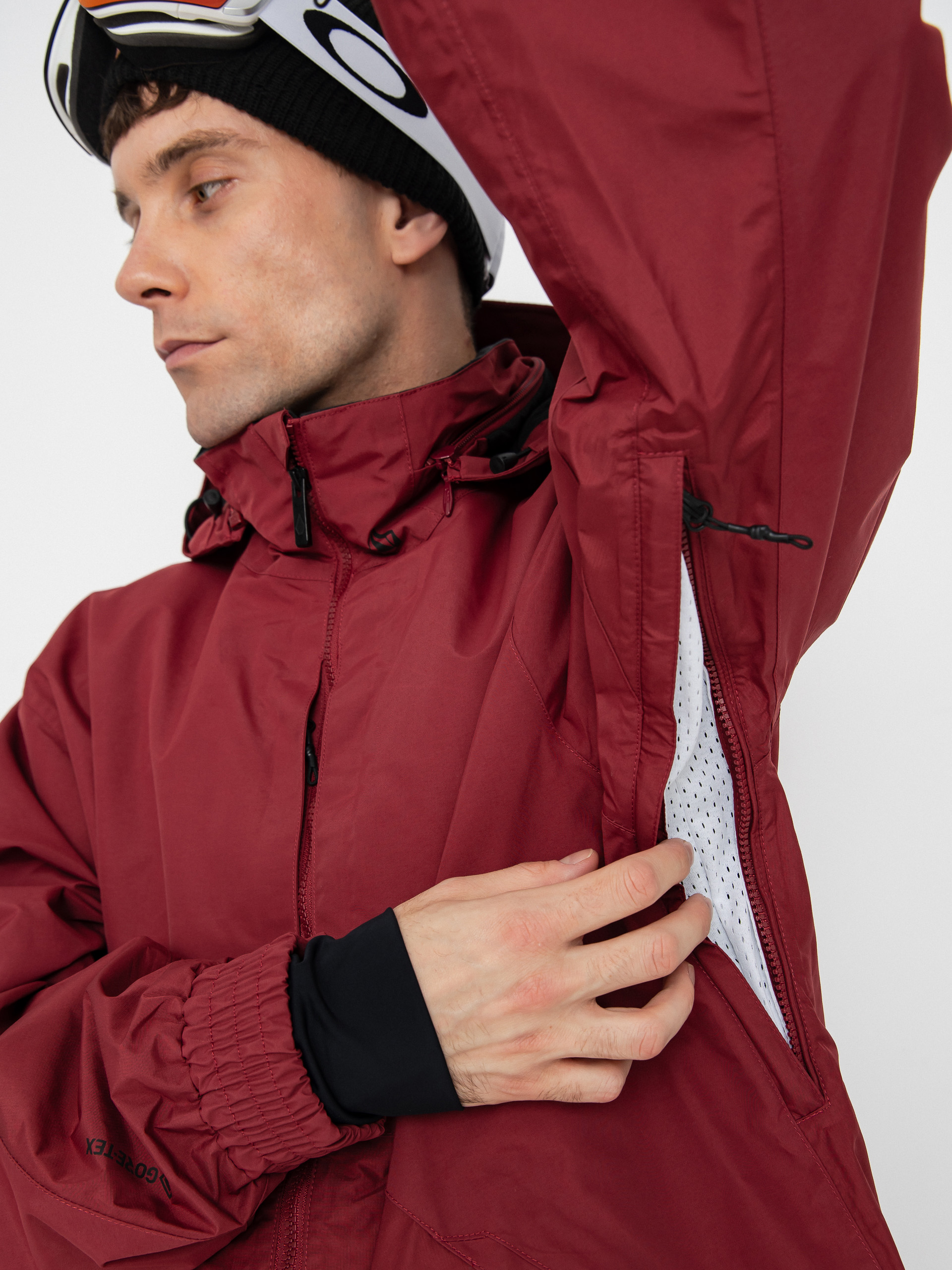 Чоловіча Сноубордична куртка Volcom Longo Gore Tex (burnt red)