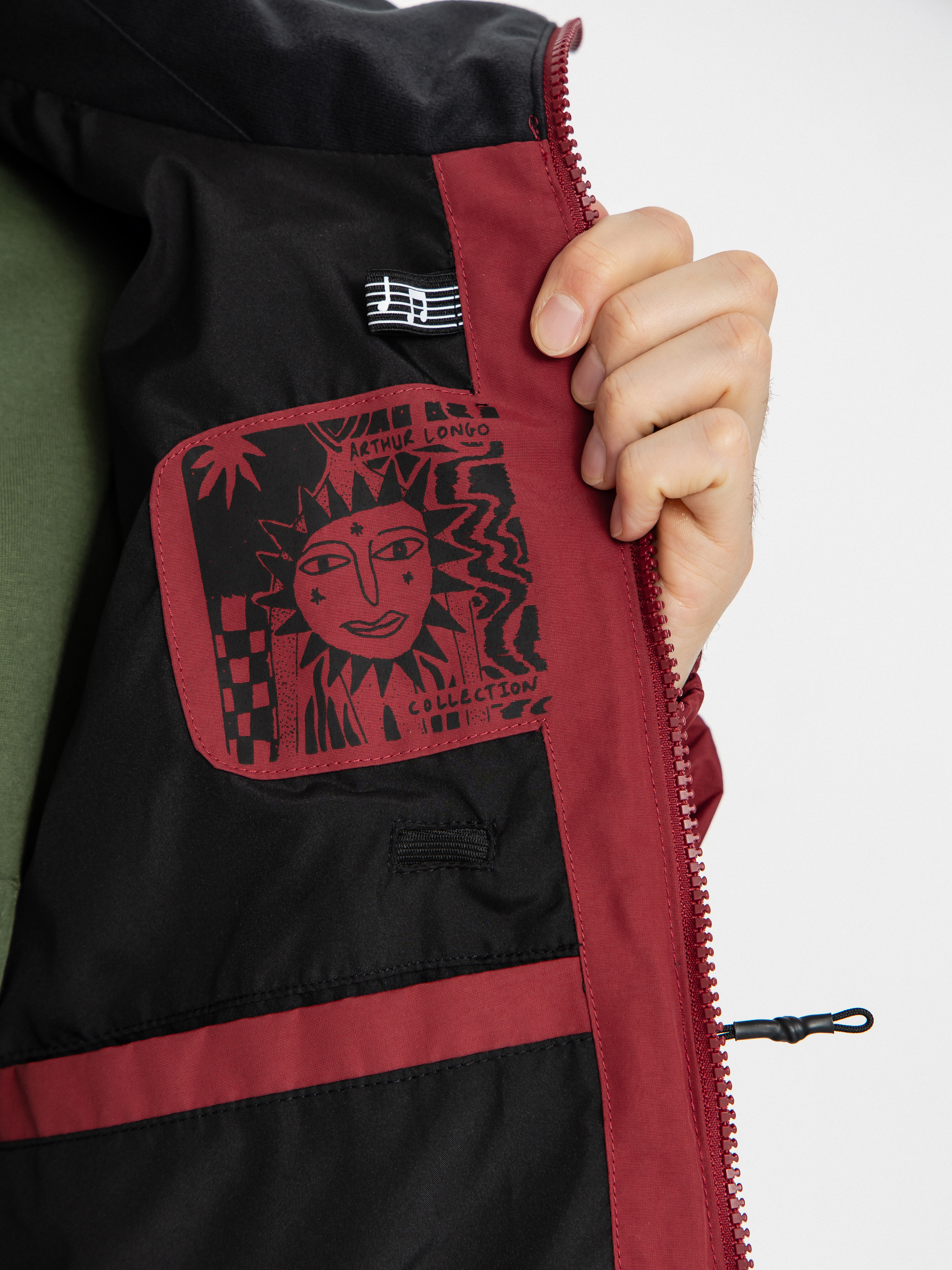 Чоловіча Сноубордична куртка Volcom Longo Gore Tex (burnt red)