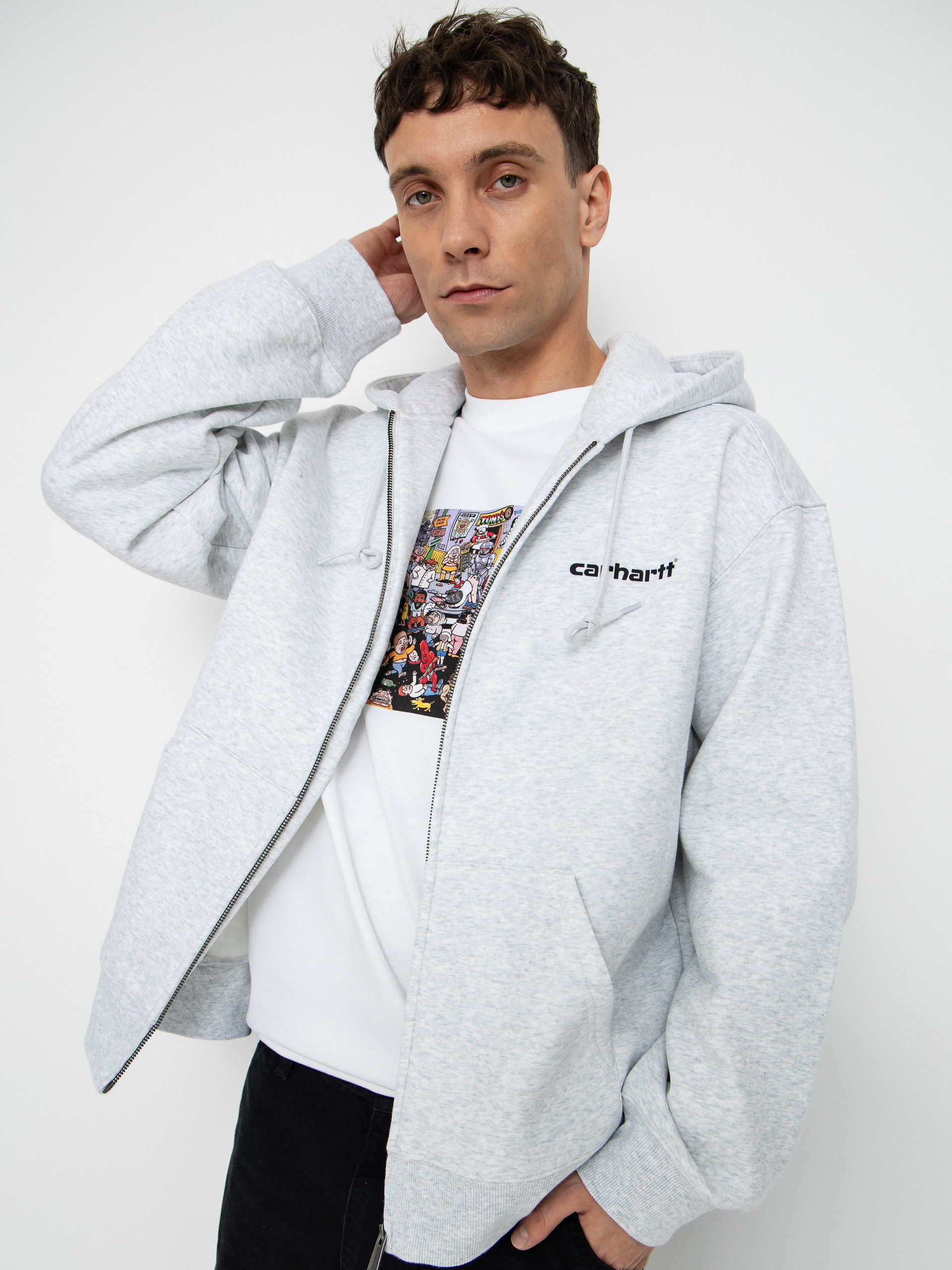 Худі Carhartt WIP Archive Lines ZHD (ash heather)